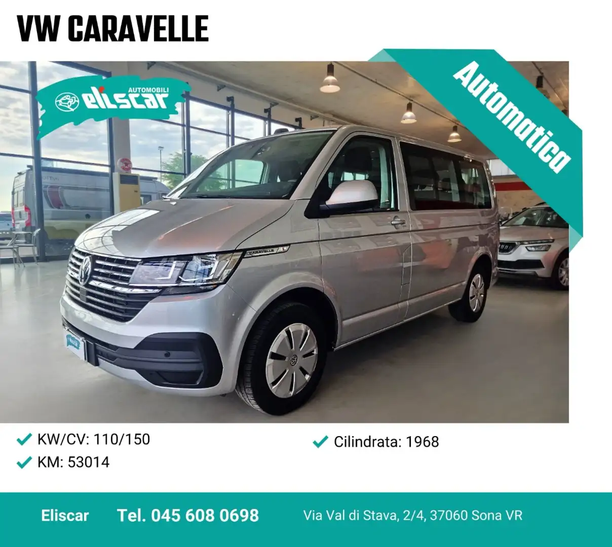 Volkswagen Caravelle 2.0 TDI 150CV DSG Comfortline Zilver - 1