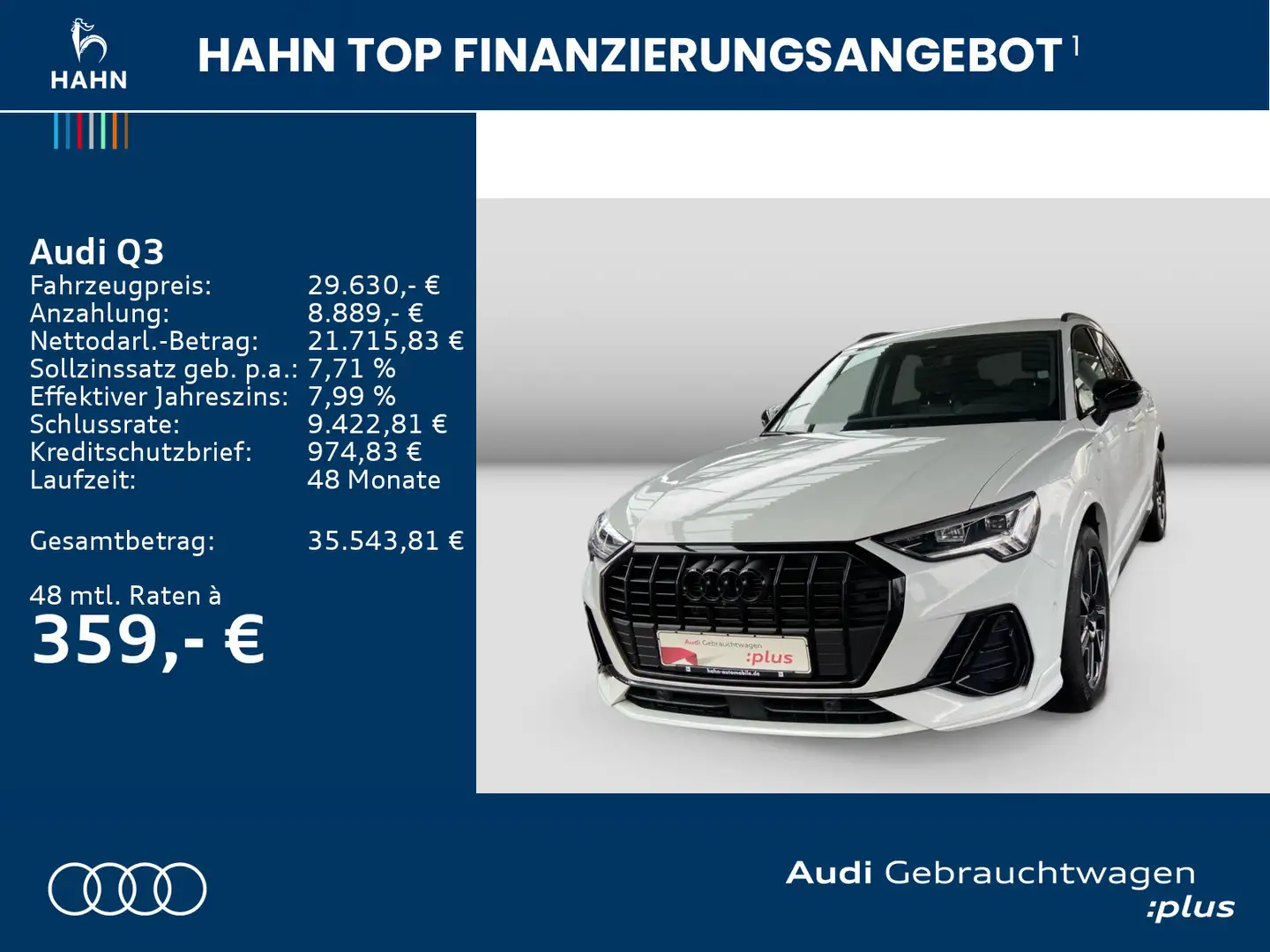 Audi Q3 45TFSIe S-trc S-Line 360° Virtual AHK LED Cam Wit - 2