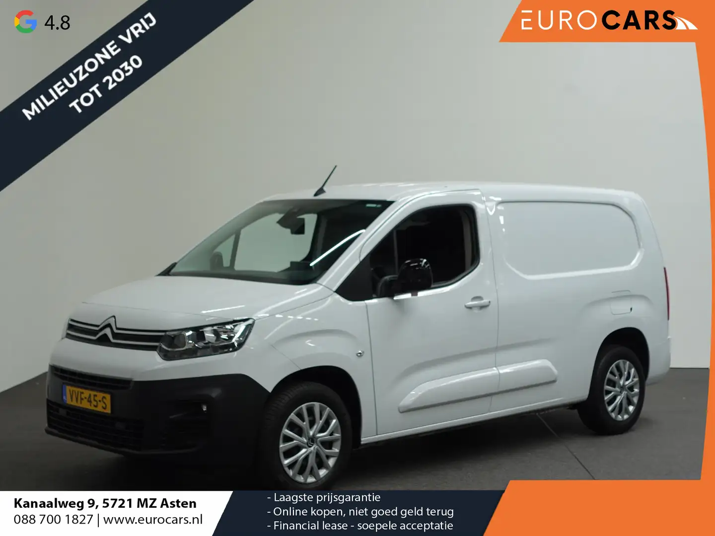 Citroen Berlingo 1.5 BlueHDi 130PK L2 3-zits Automaat Airco Bluetoo Wit - 1