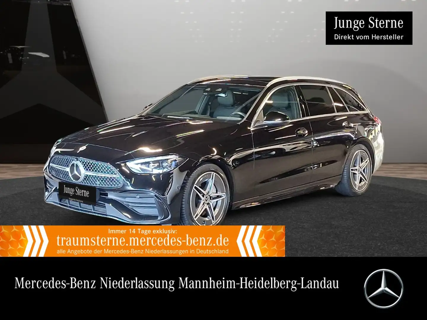 Mercedes-Benz C 300 T 4M AMG+PANO+KAMERA+KEYLESS+9G Noir - 1