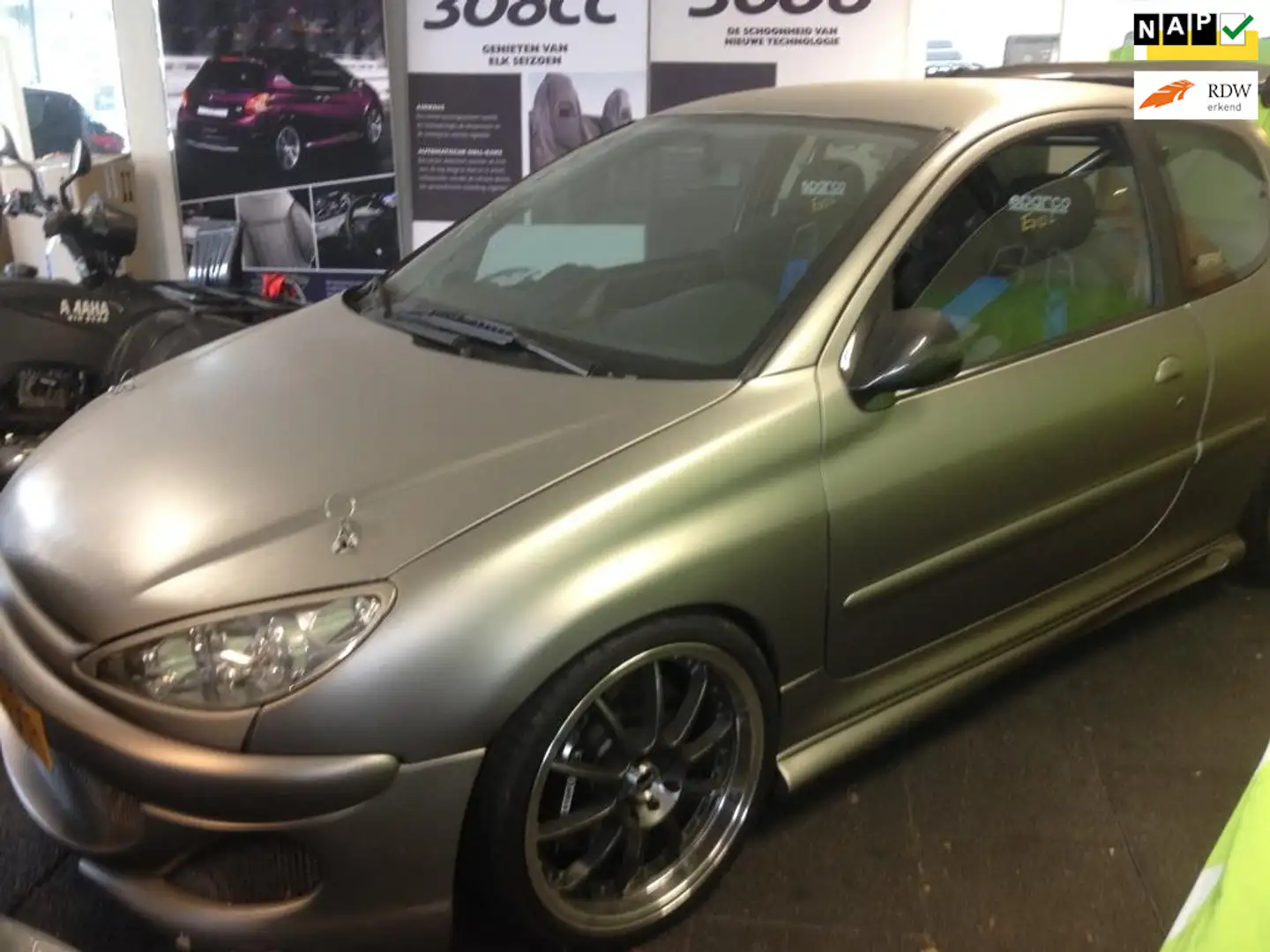 Peugeot 206 Honda V-tec 2.3 Motor Turbo 300pk-Special -Circuit Grijs - 1