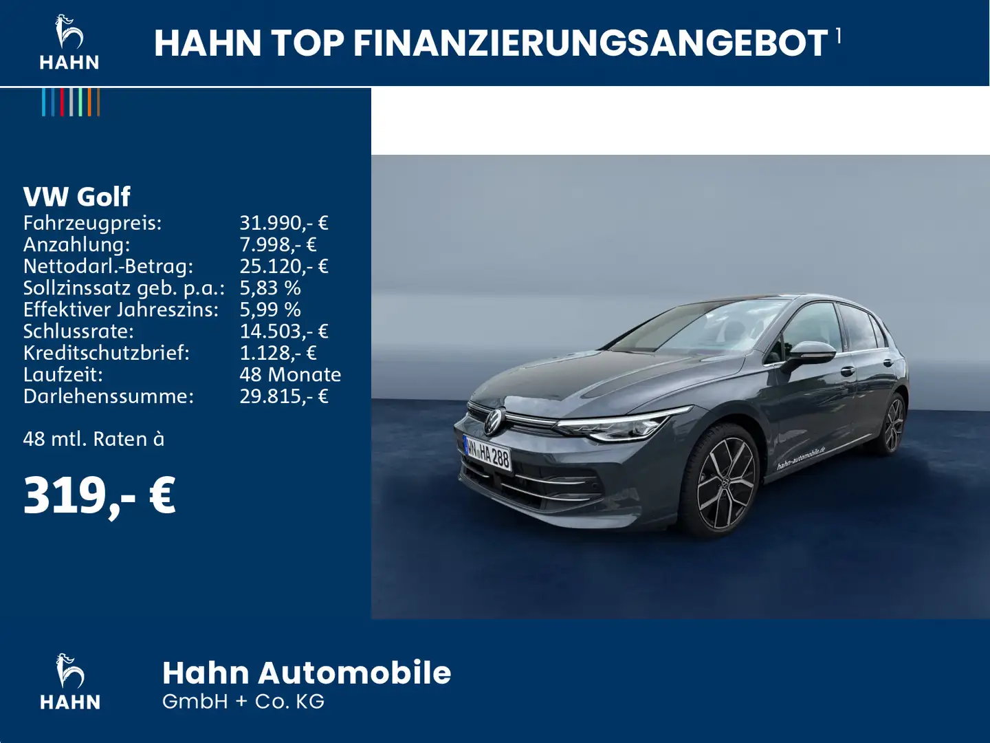Volkswagen Golf Style 1,5l eTSI 150PS DSG PANO "50 Jahre" Grau - 2
