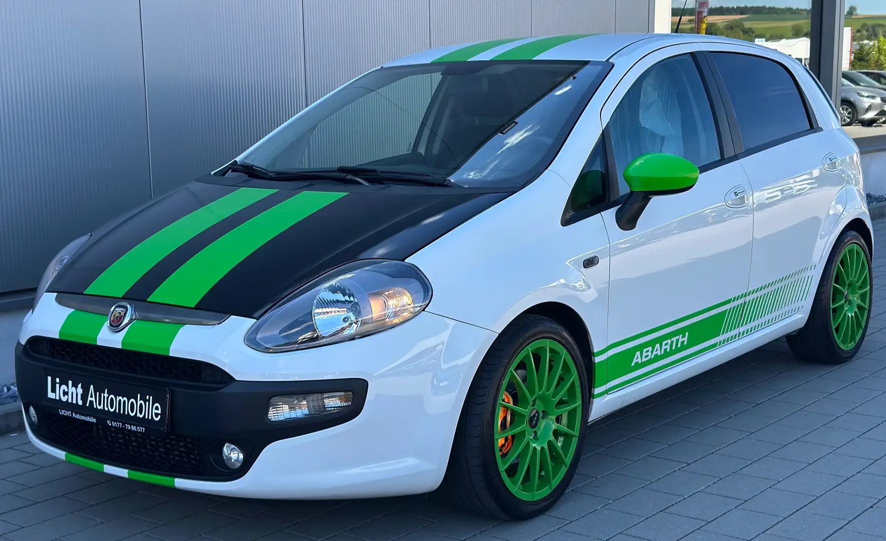 Fiat Punto Racing/Abarth/Klima/SHZ/Anhängerkupplung Biały - 1