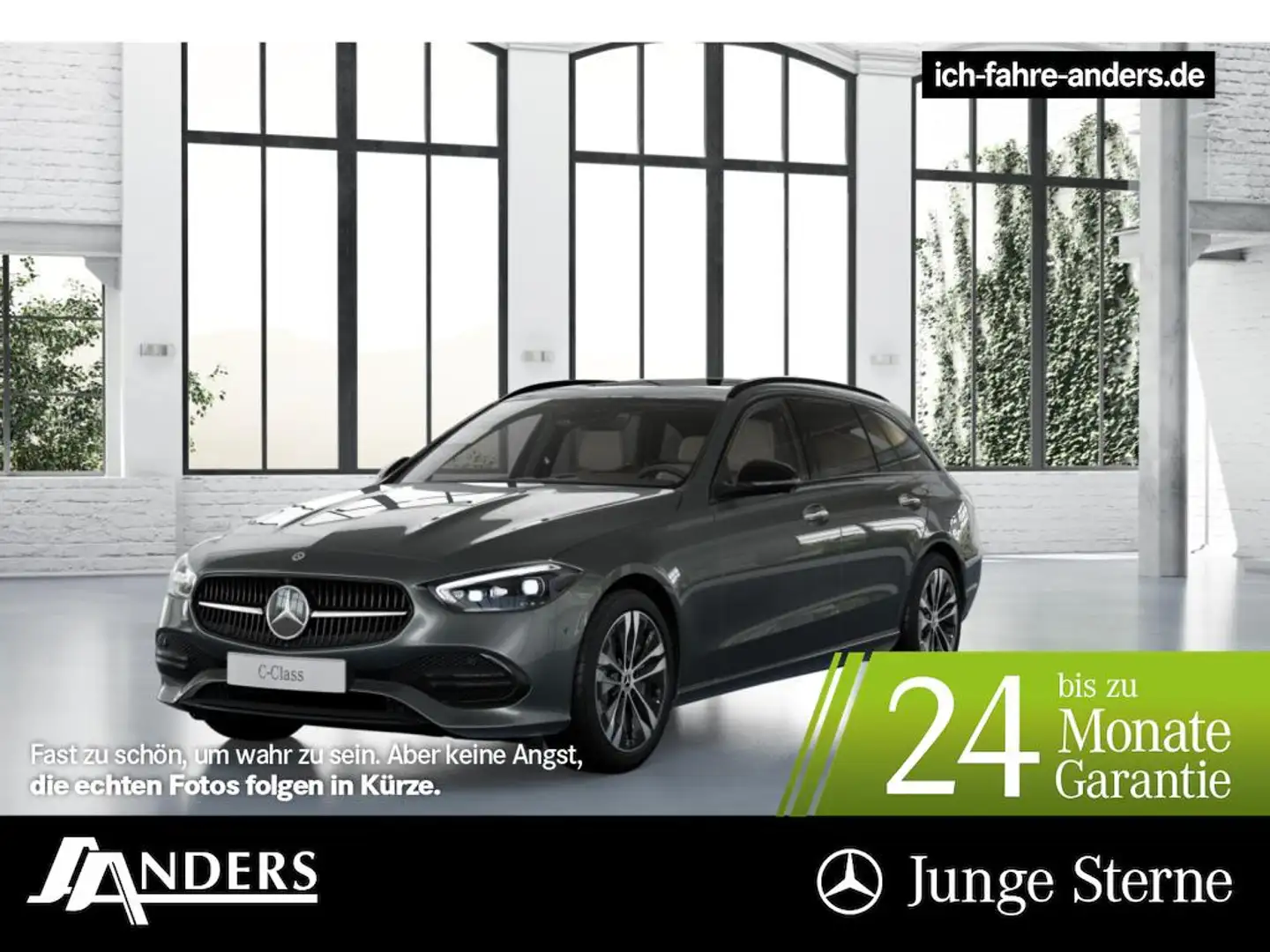 Mercedes-Benz C 300 e T Avantgarde+Dist+LED+AHK+Sitzkl+HUD+Pan Grau - 1