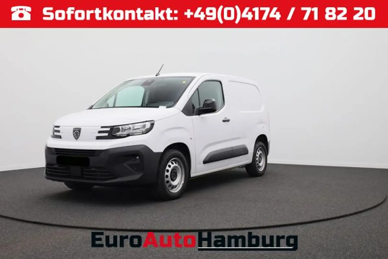Peugeot Partner 1.5 BlueHDI 102PS NEUES MODELL 2-Sitzer AHK Klima Weiß - 1