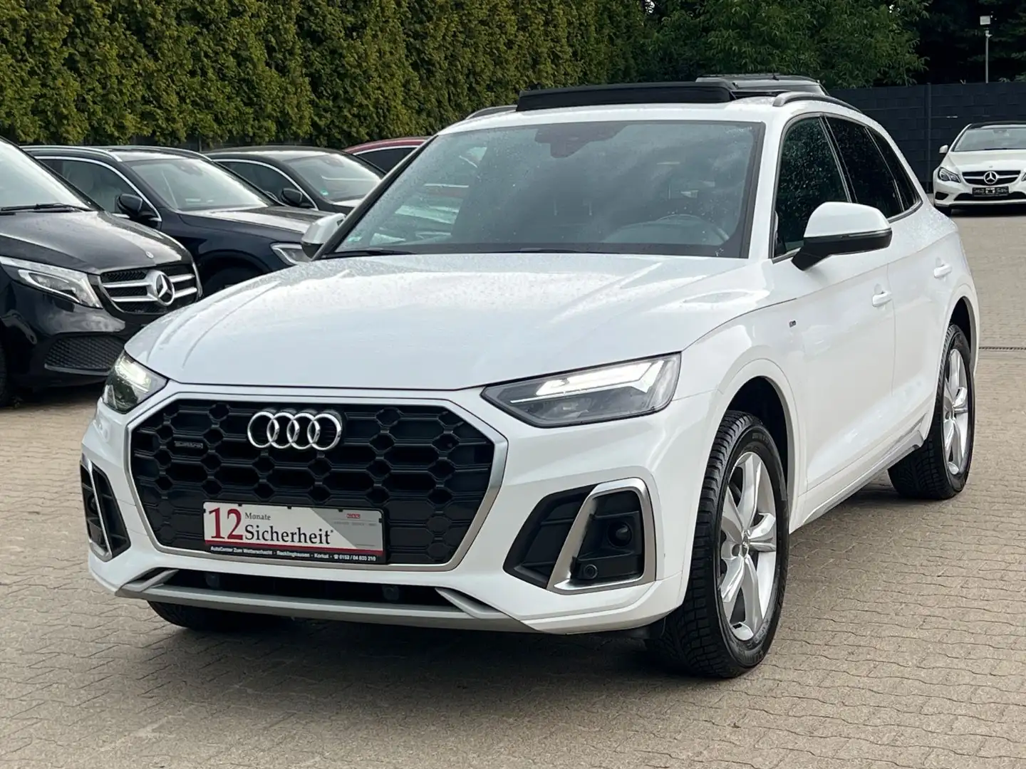 Audi Q5 SLINE 40TDI quattro S-tronic-PANODACH-VIRTUAL Blanc - 1