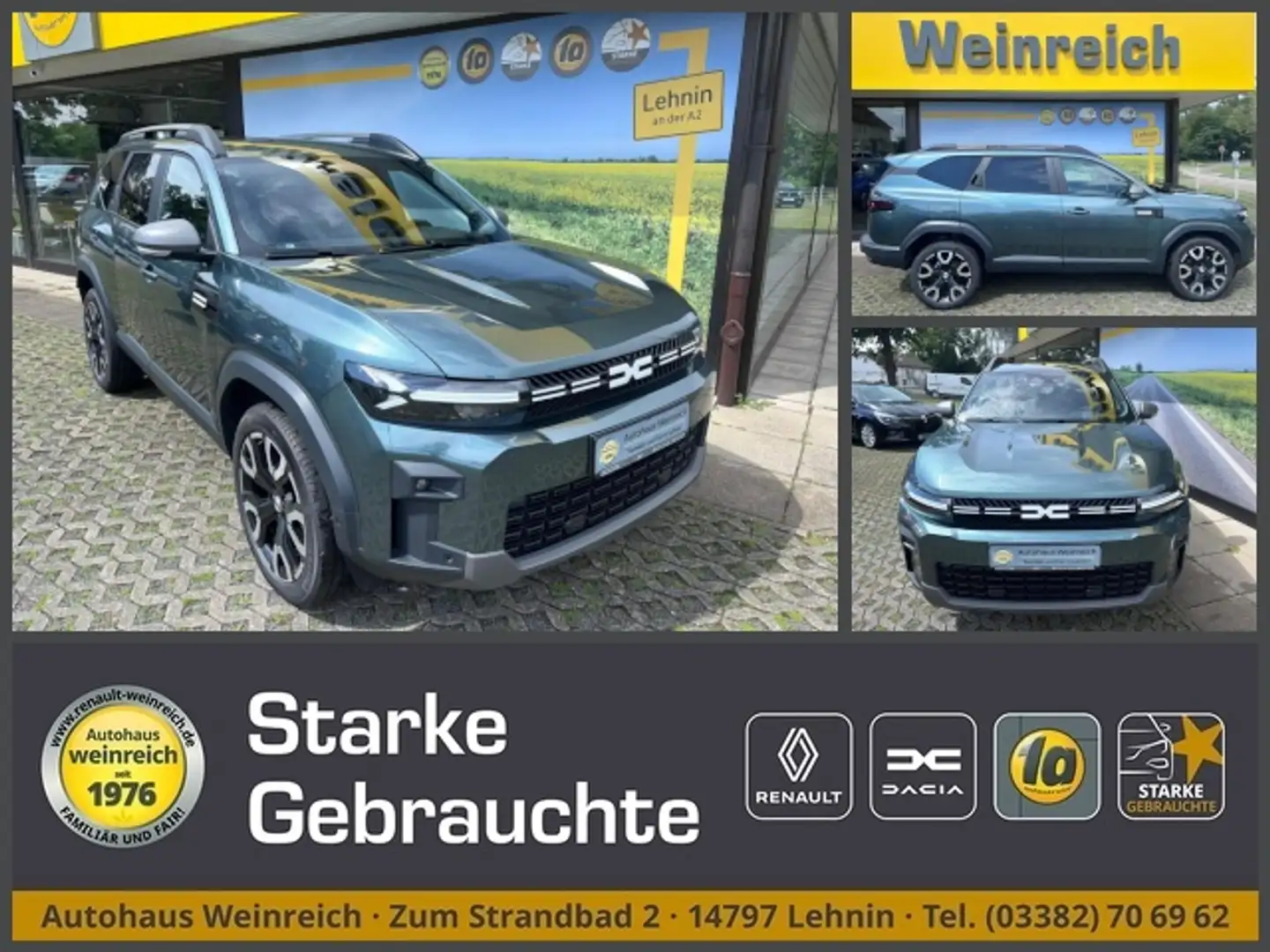 Dacia Bigster mit Kamera, Klima & Navi Klima Navi Grün - 1
