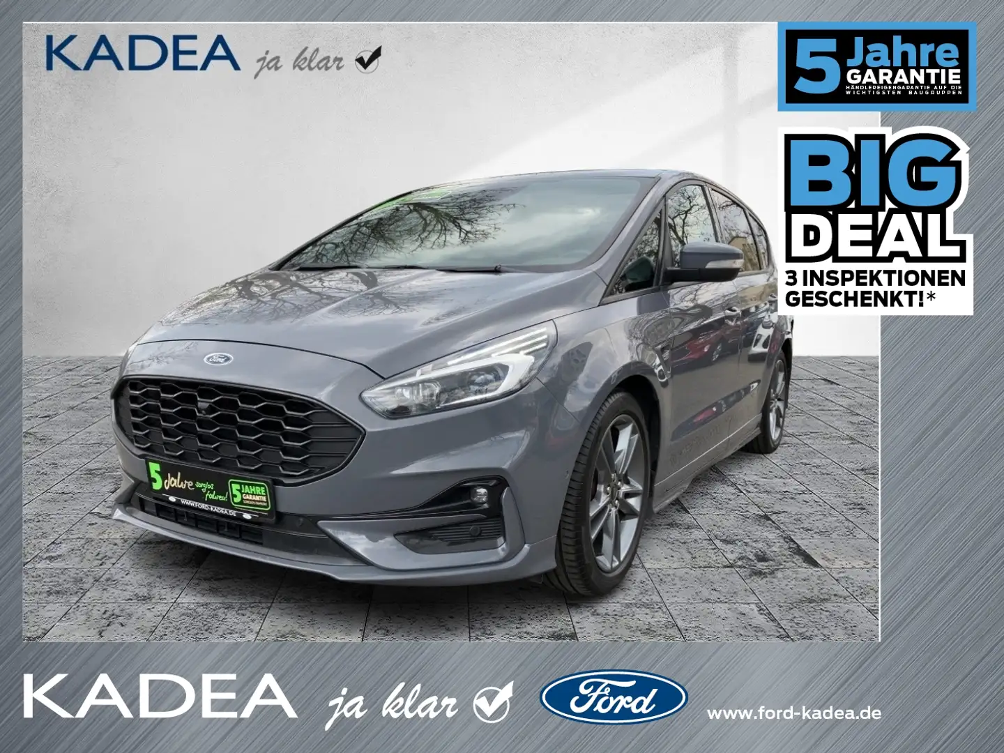Ford S-Max 2.0 EcoBlue ST-Line Winter-P|Kamera|ACC Gris - 1