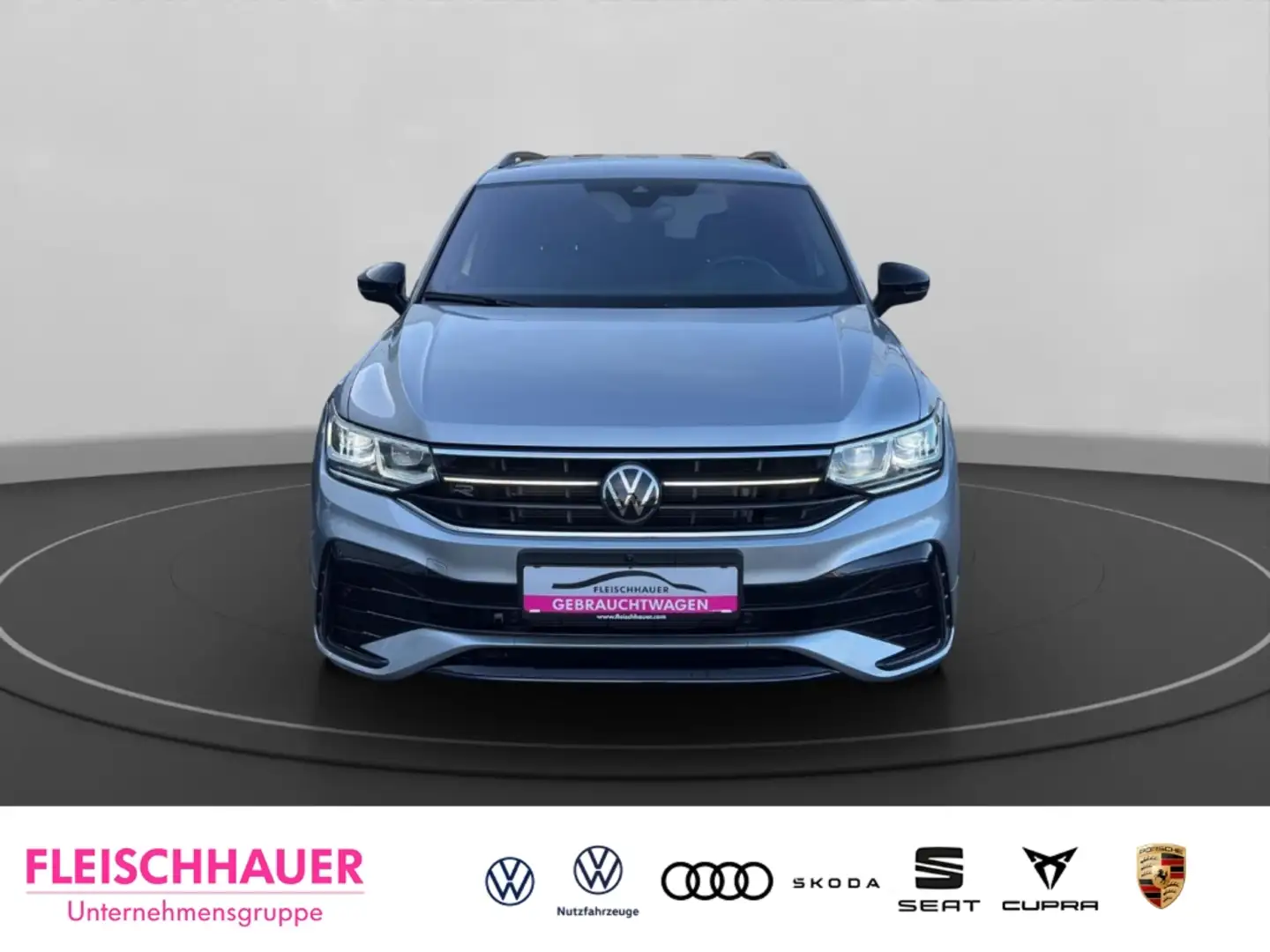 Volkswagen Tiguan Allspace 2,0TDI R-Line 4Motion Leder+Navi+CarPlay+Matrix Silber - 2