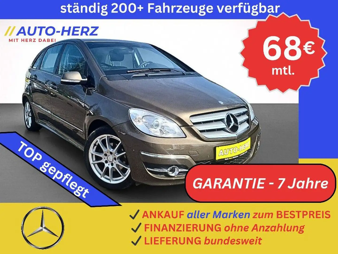 Mercedes-Benz B 180 *KLIMA-PDC-SITZHEIZUNG-TEILLEDER* Hnědá - 1
