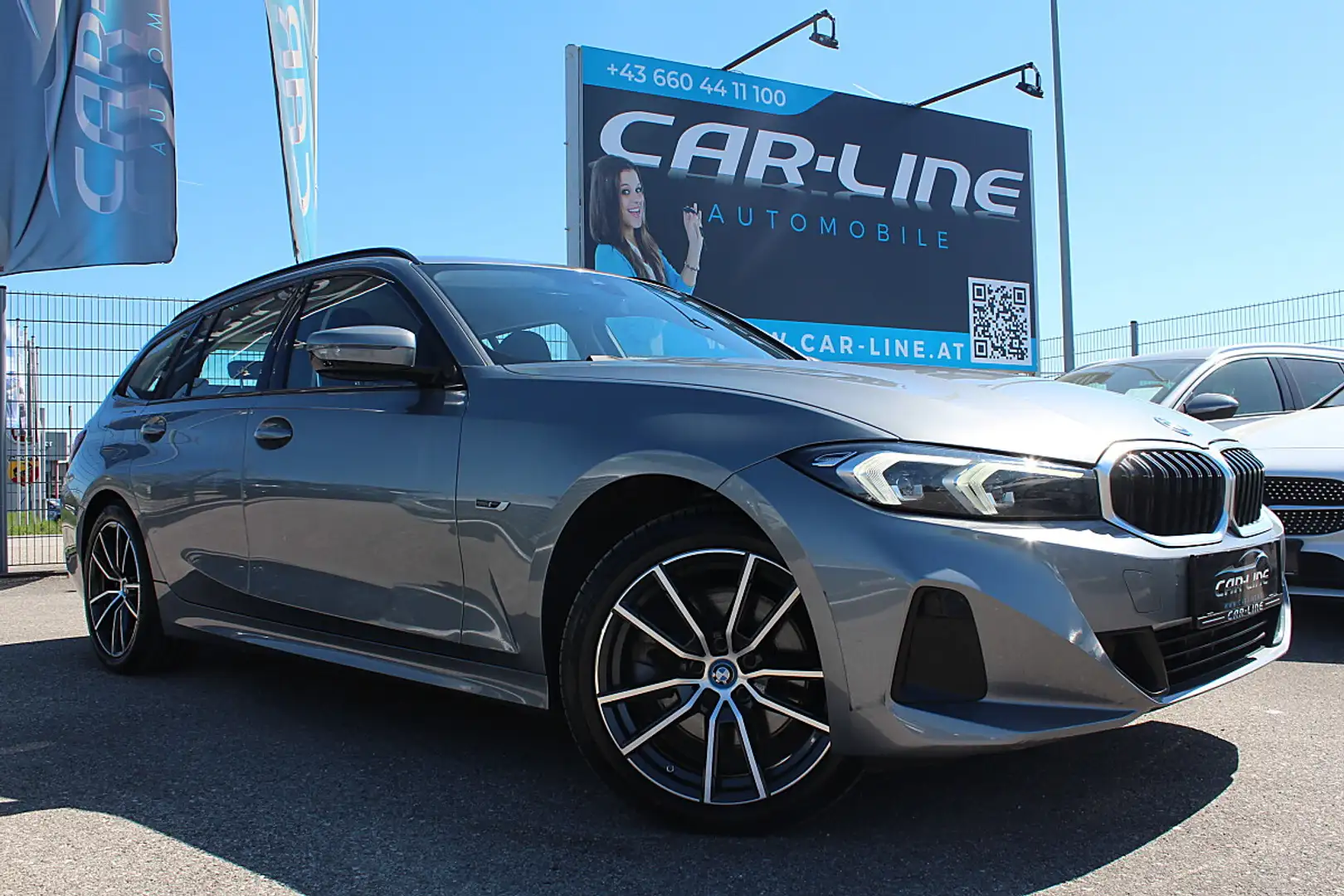 BMW 320 e PHEV Touring Aut. LED Spur Navi Parksensor Grau - 1
