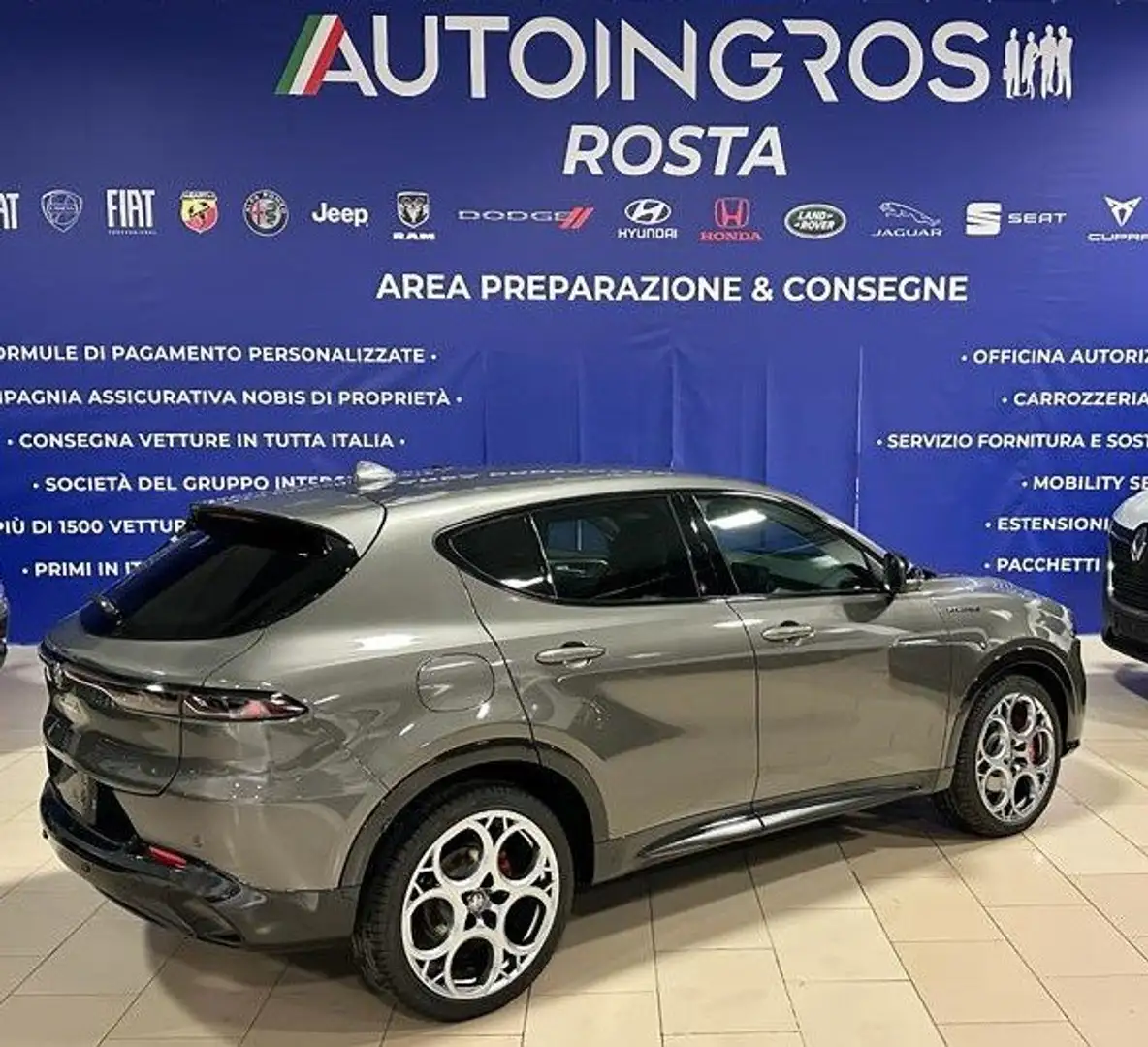 Alfa Romeo Tonale 1.3 phev Veloce Q4 280cv AT6 KMO FULL OPTIONAL Grigio - 2