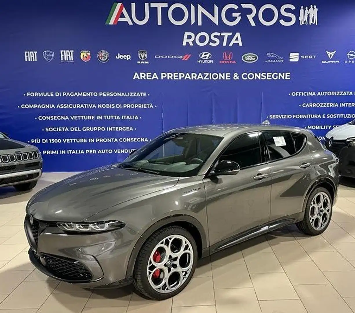 Alfa Romeo Tonale 1.3 phev Veloce Q4 280cv AT6 KMO FULL OPTIONAL Grigio - 1