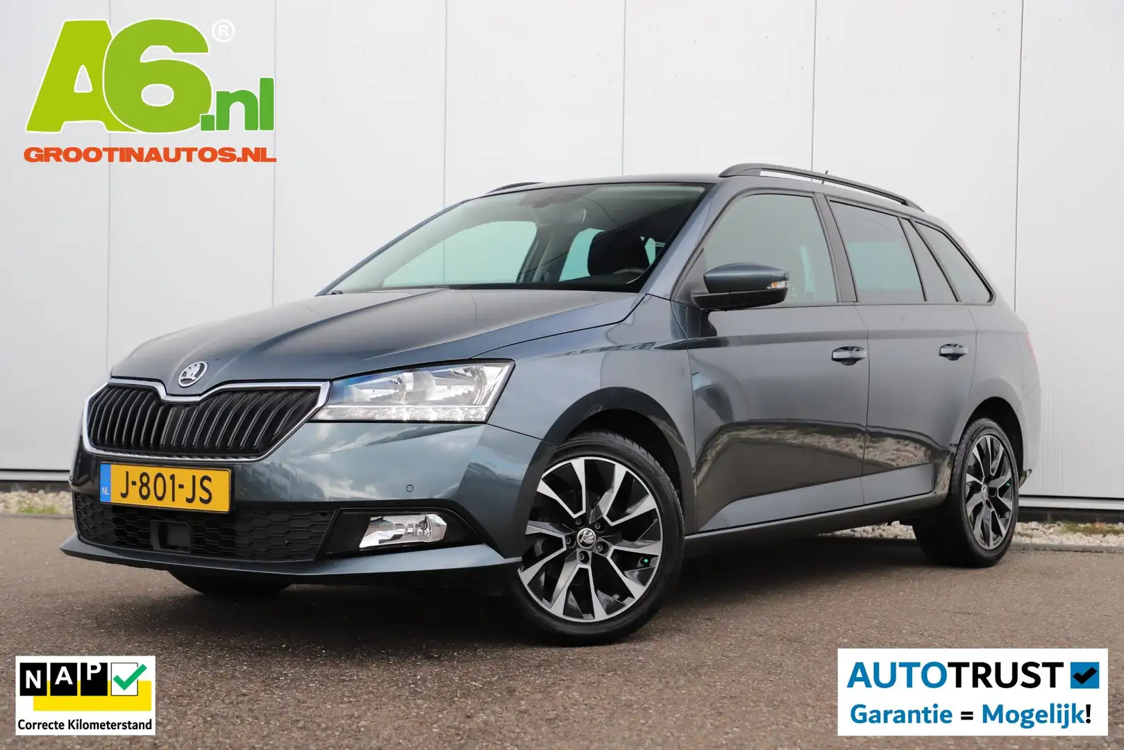 Skoda Fabia Combi 1.0 TSI Business Edition 95PK Trekhaak 16 in Grijs - 1