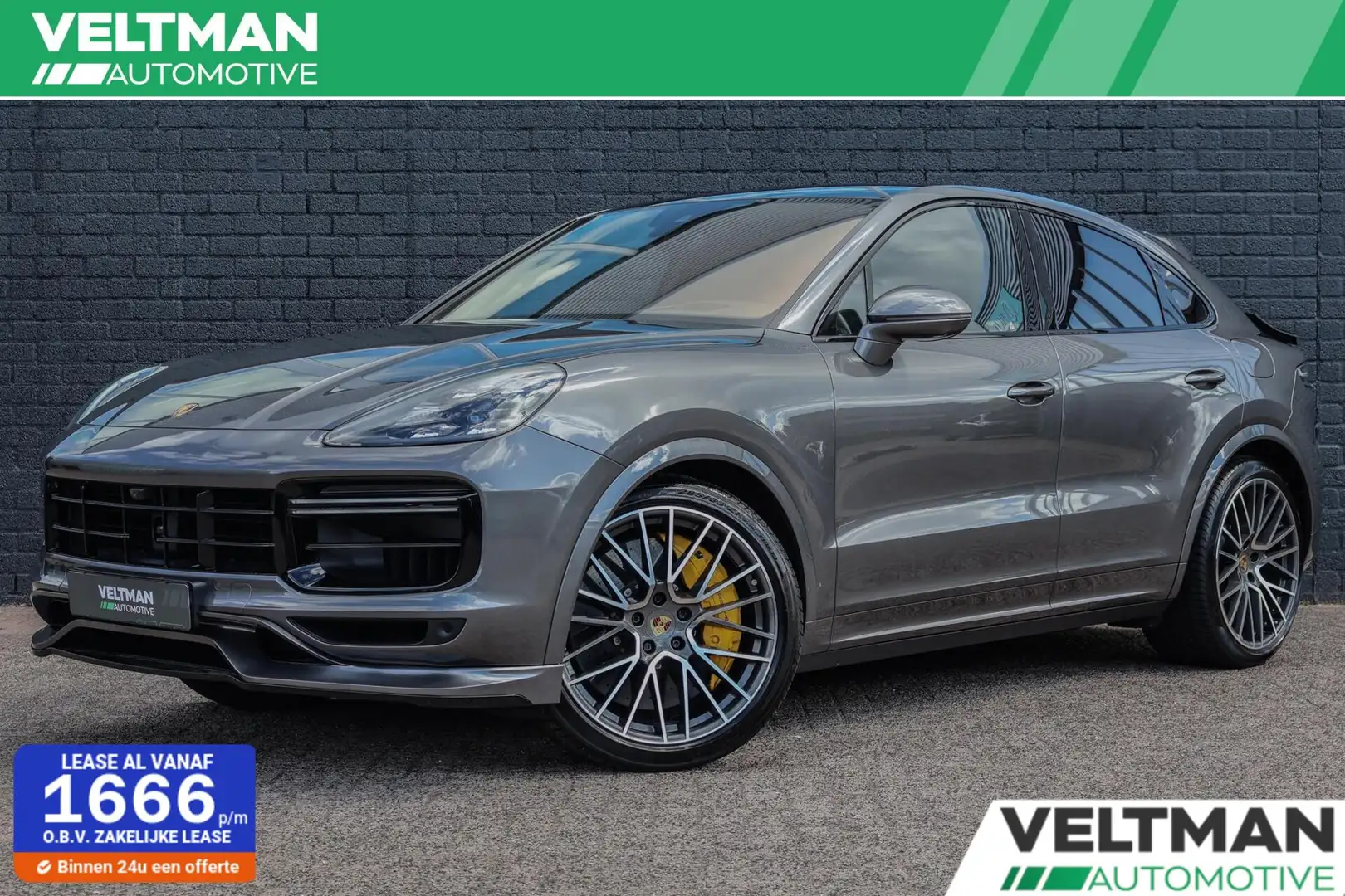 Porsche Cayenne Coupé 4.0 Turbo S E-Hybrid PANO KERAMISCH BURMESTE Gris - 1