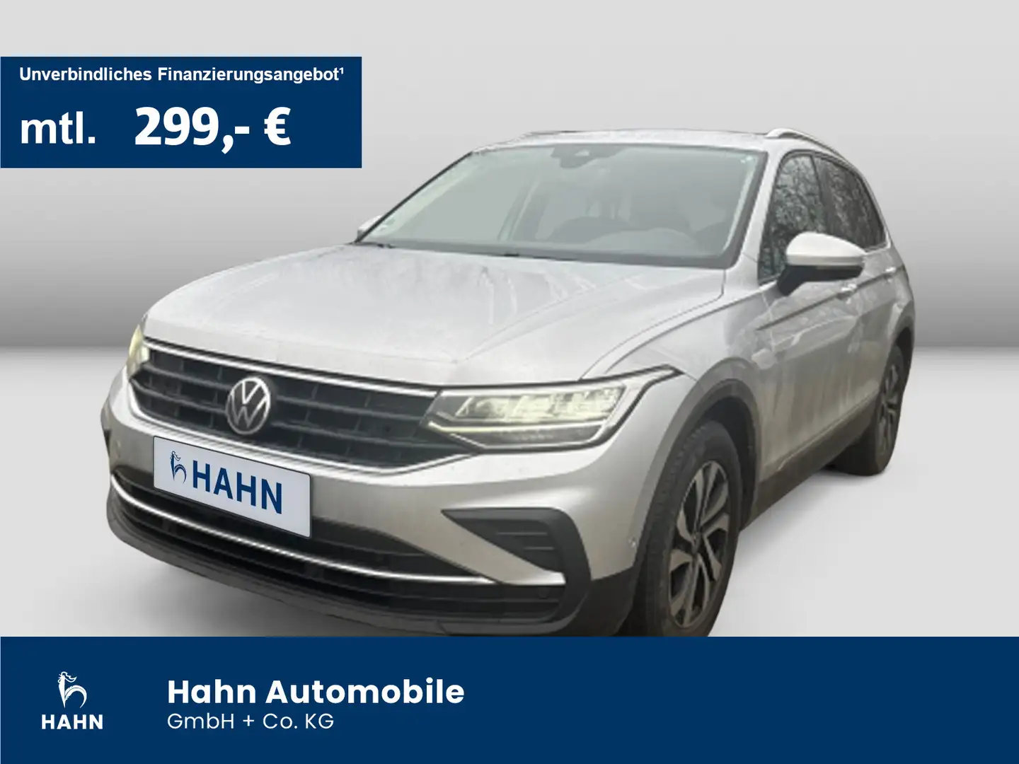 Volkswagen Tiguan 2.0TDI Active AHK CAM NAV LED AppCon Sitz Silber - 1