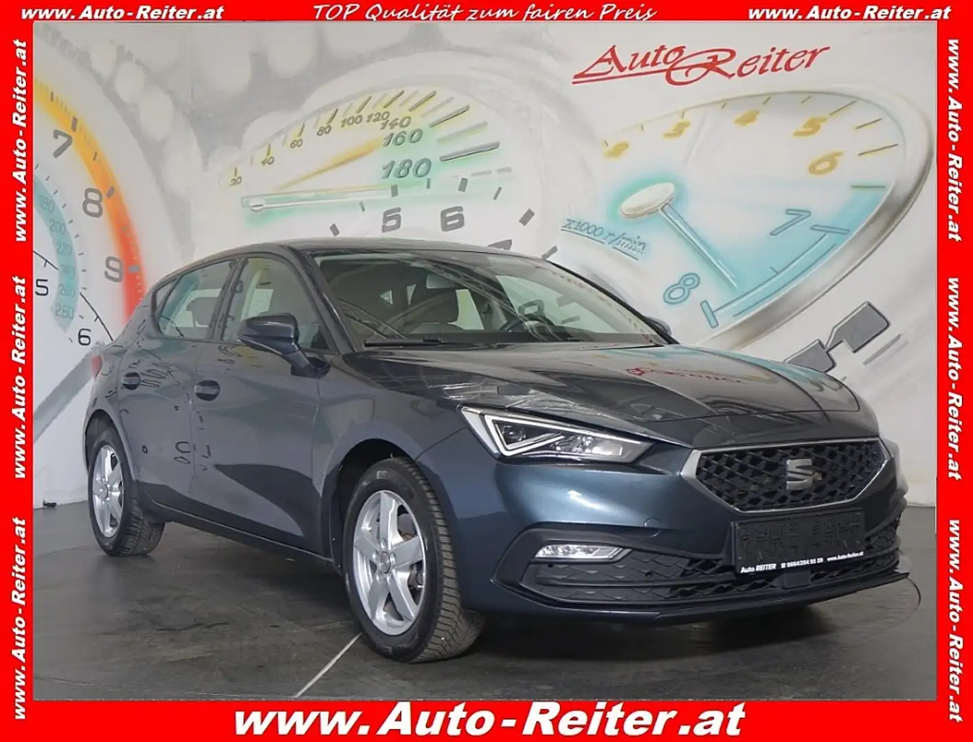 SEAT Leon 2,0 TDI Xcellence DSG *ACC, LED, NAVI* Gris - 1
