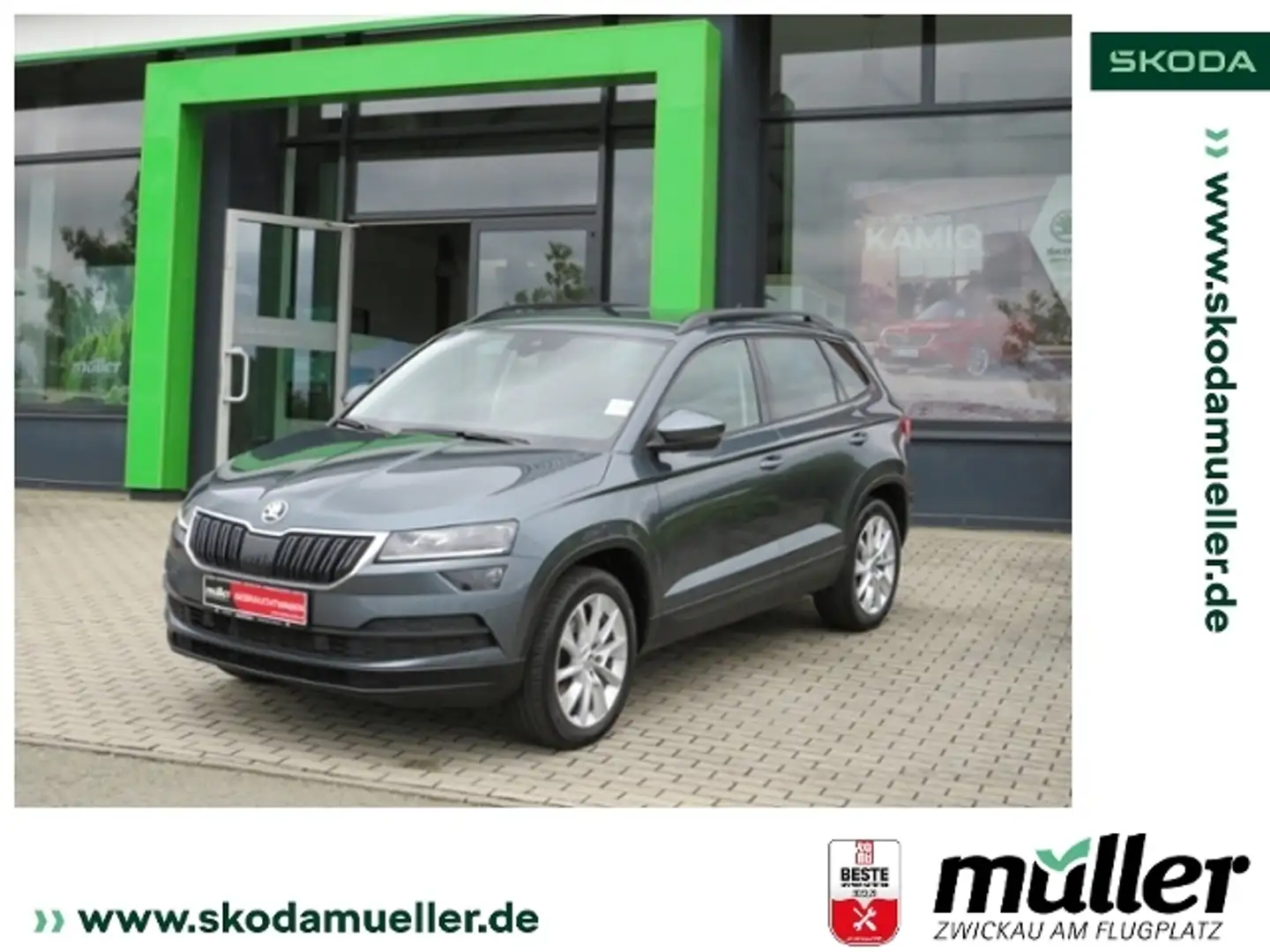 Skoda Karoq Style 4x4 2.0TDI AHK LED RFK Vario NAVI Grey - 1