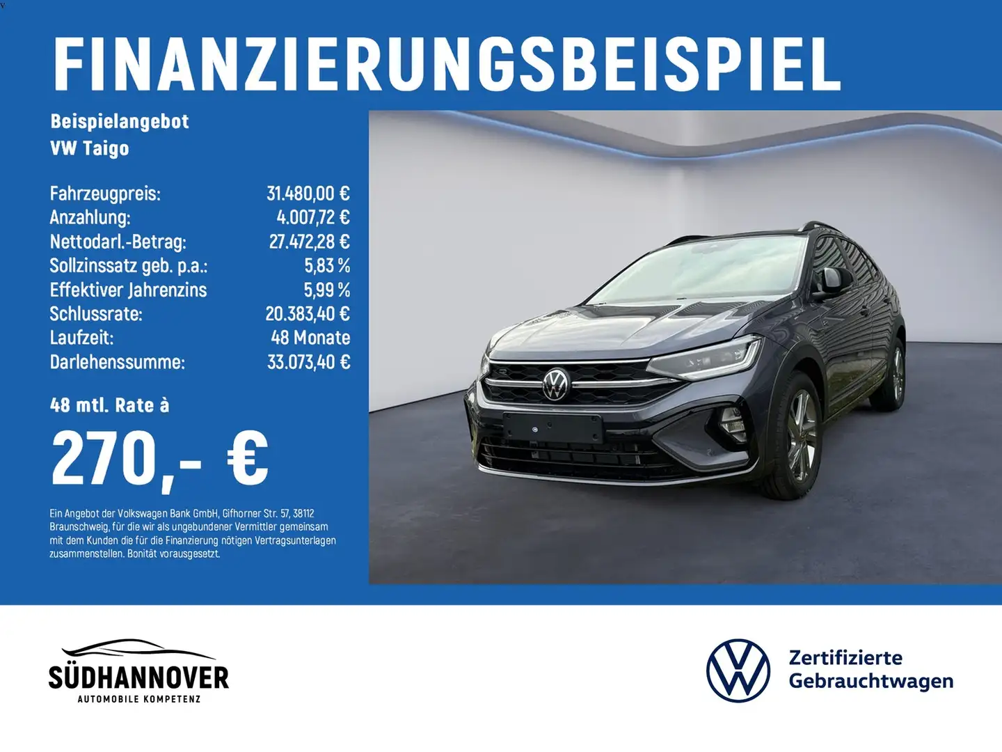 Volkswagen Taigo R-Line 1.5 TSI DSG AHK+NAVI+KAMERA+SHZ+PDC Gris - 2