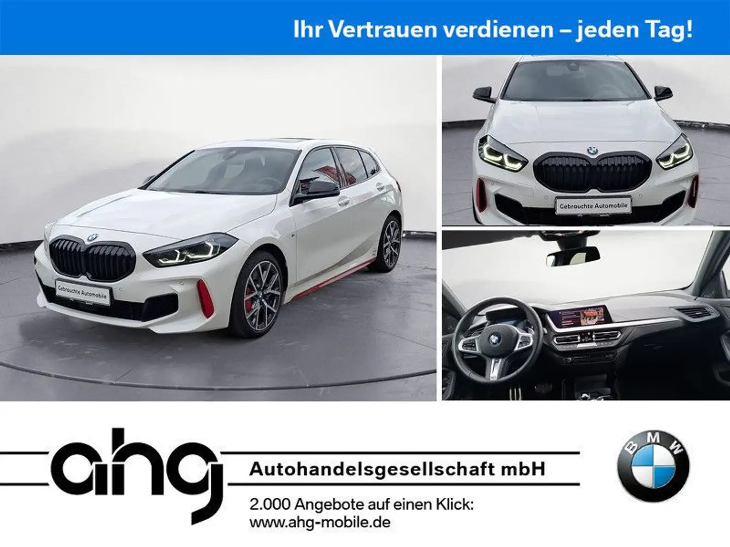 BMW 128 ti Navi Tempom.aktiv Panoramadach Bluetooth P Wit - 1