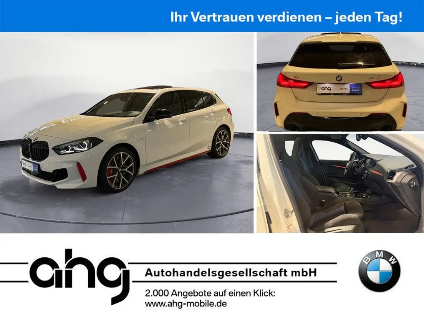 BMW 128 ti Navi Tempom.aktiv Panoramadach Bluetooth P Blanc - 1