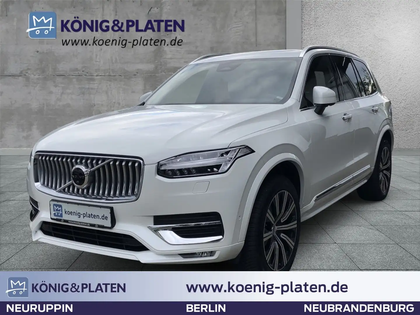 Volvo XC90 B5 (Diesel) AWD Plus Bright (EURO 6d) Klima Leder Weiß - 1