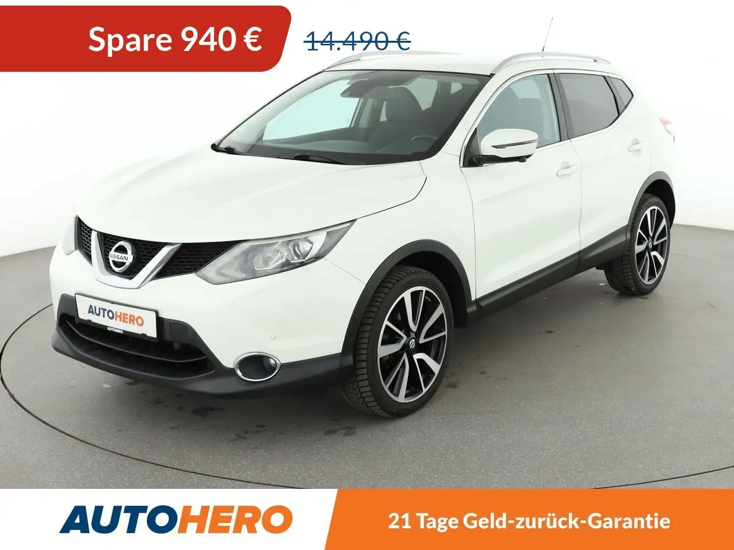 Nissan Qashqai 1.6 Tekna*NAVI*TEMPO*CAM*PDC*SHZ*KLIMA*GARARNTIE* Weiß - 1