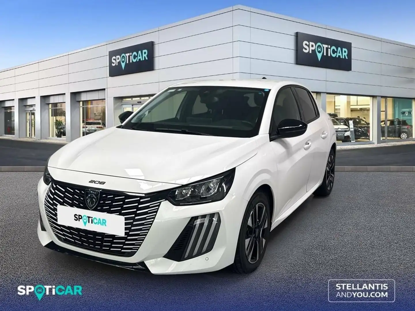 Peugeot 208 Puretech 100 Allure Blanc - 1