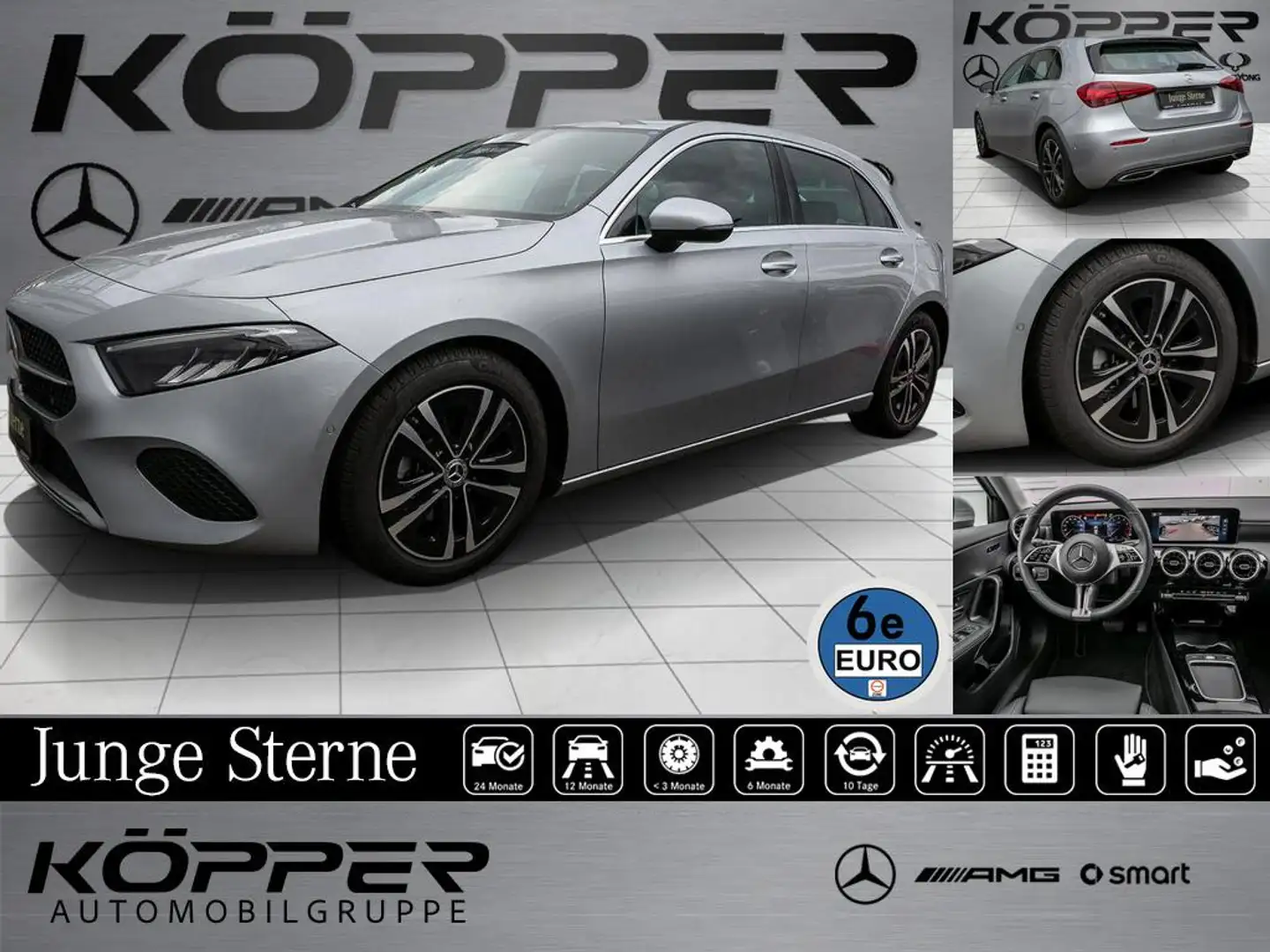 Mercedes-Benz A 180 Progr. Advanced Silver Kamera Distronic Argent - 1