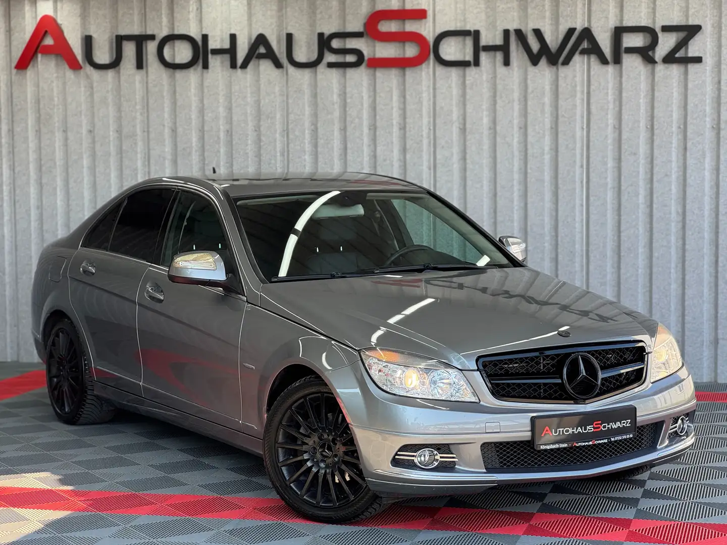 Mercedes-Benz C 200 C 200 Kompressor lim. AHK T-Leder Tempo SHZ Grau - 1