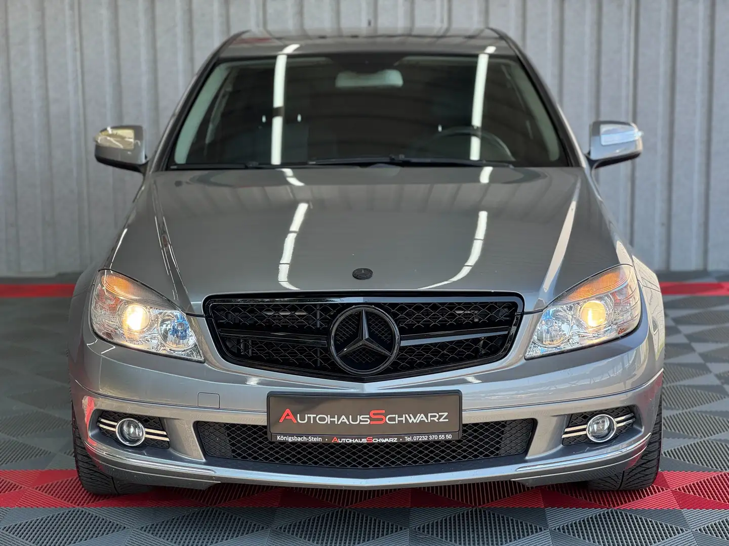 Mercedes-Benz C 200 C 200 Kompressor lim. AHK T-Leder Tempo SHZ Grau - 2