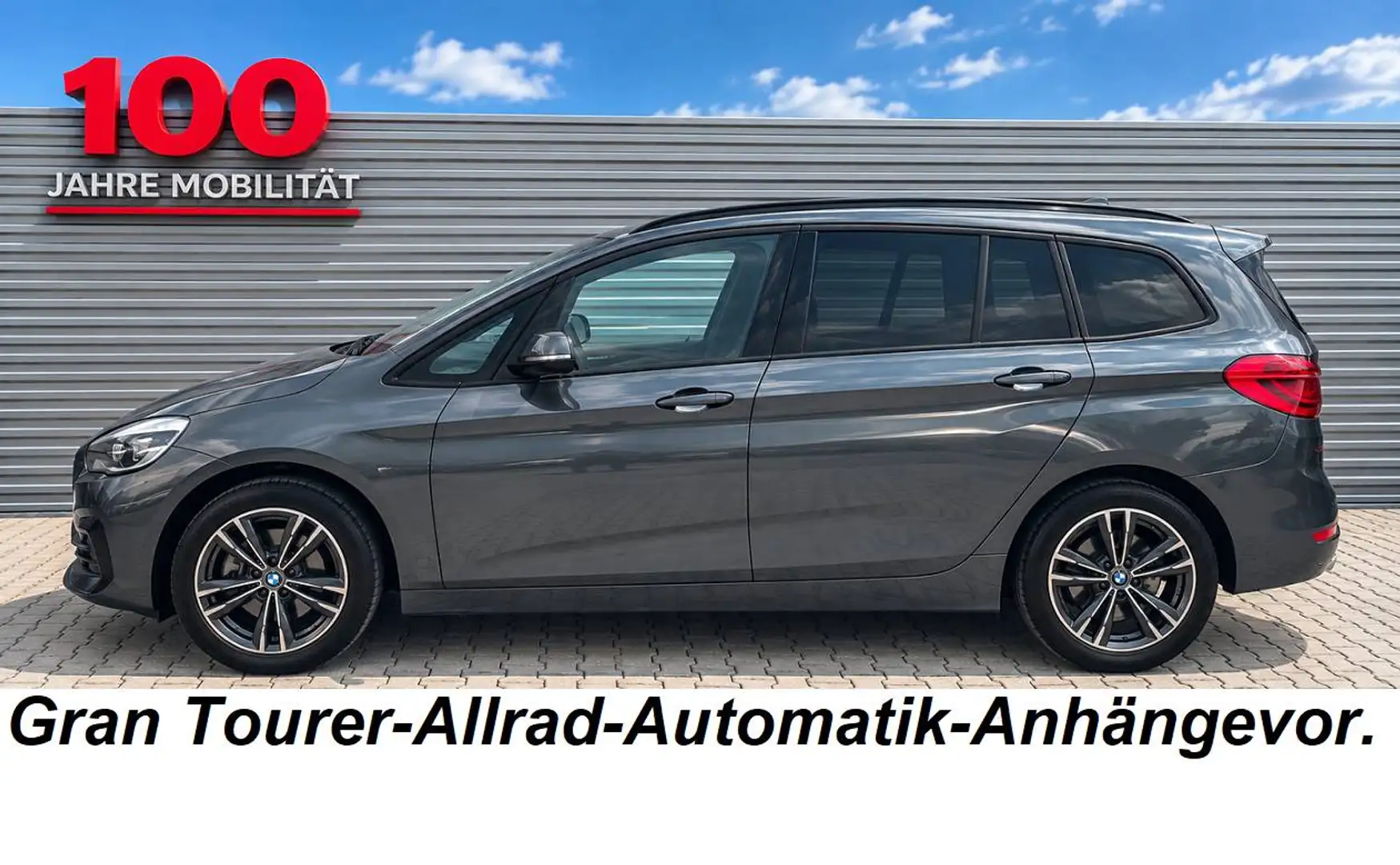 BMW 218 218d xDrive Gran Tourer Sportline Allrad Automatik Anhängevorrichtung Teilleder Sportsitze Grau - 2