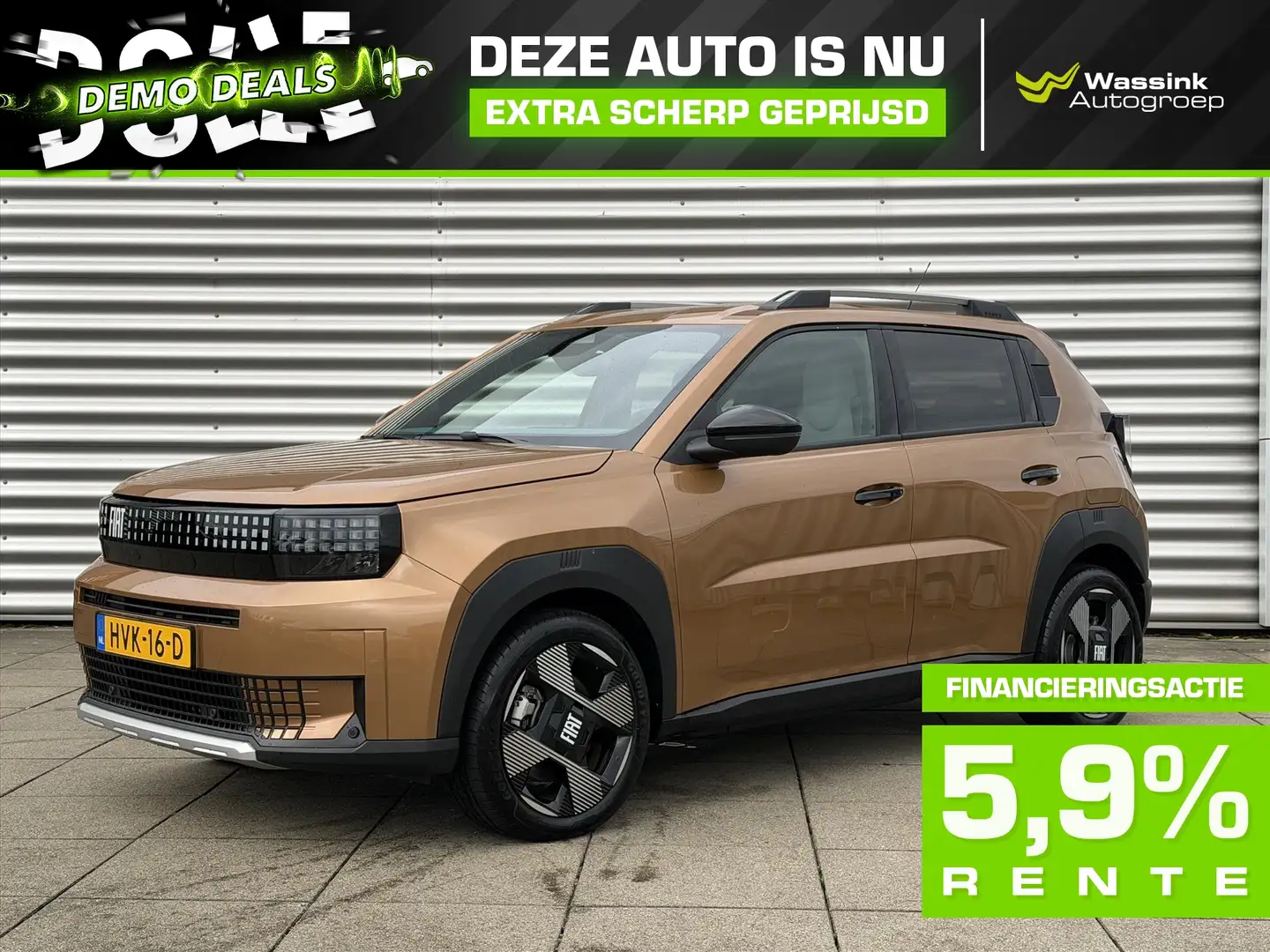 Fiat Grande Panda DEMO DEAL I 44kWh 113pk La Prima Navigatie | Camer Bruin - 1