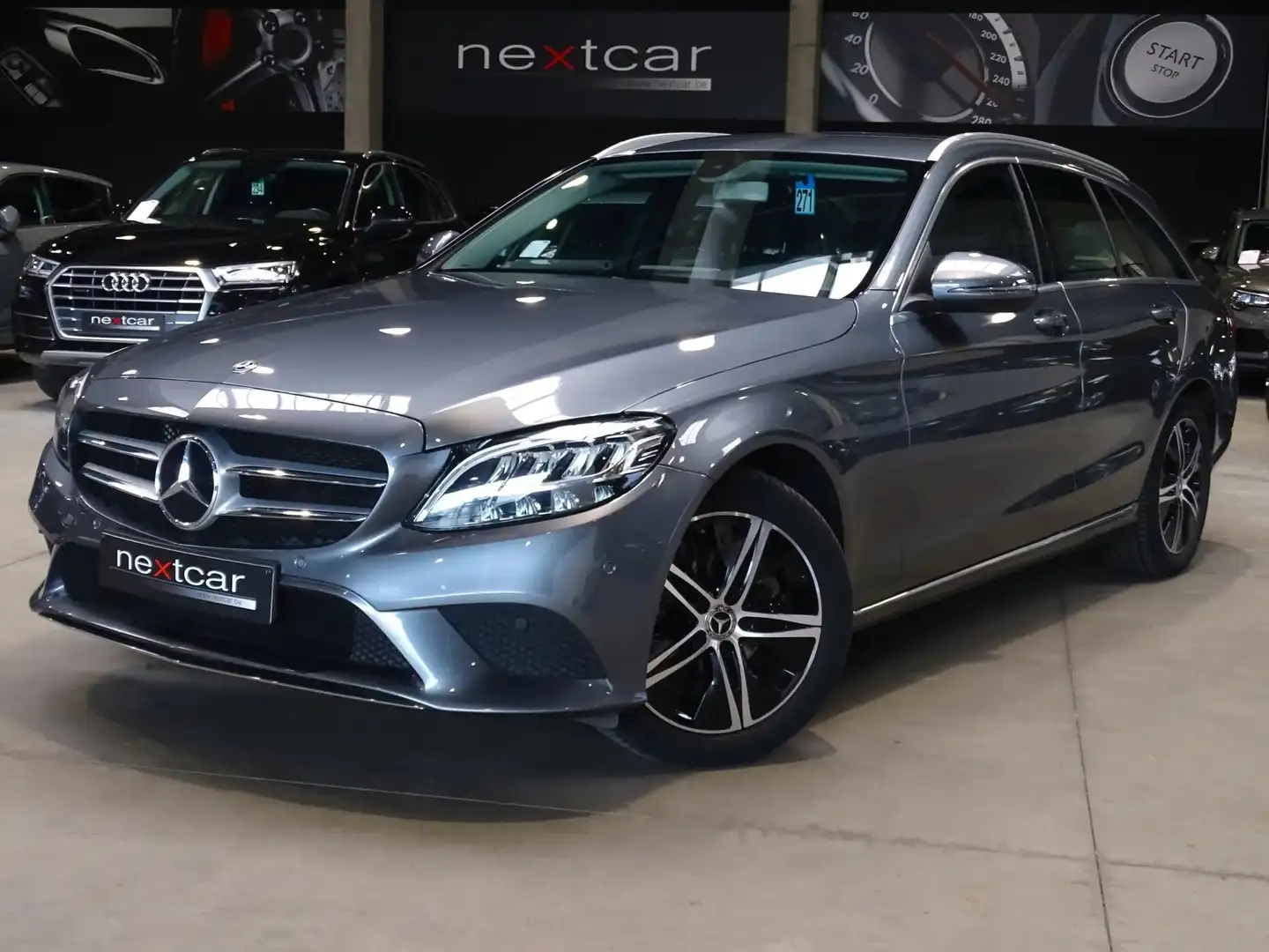 Mercedes-Benz C 180 Break 9GTRONIC Facelift FULL LED-CUIR-PARKTRONIC Gris - 1