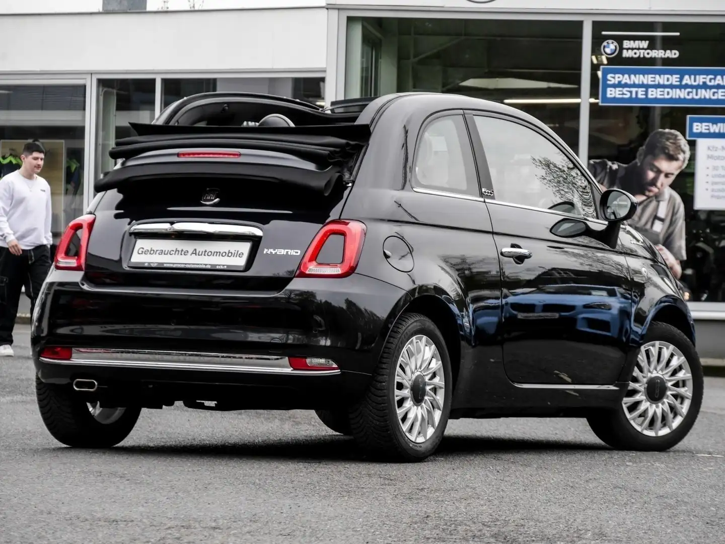 Fiat 500C HYBRID GSE+DOLCE VITA+NAVI+15" Чорний - 2