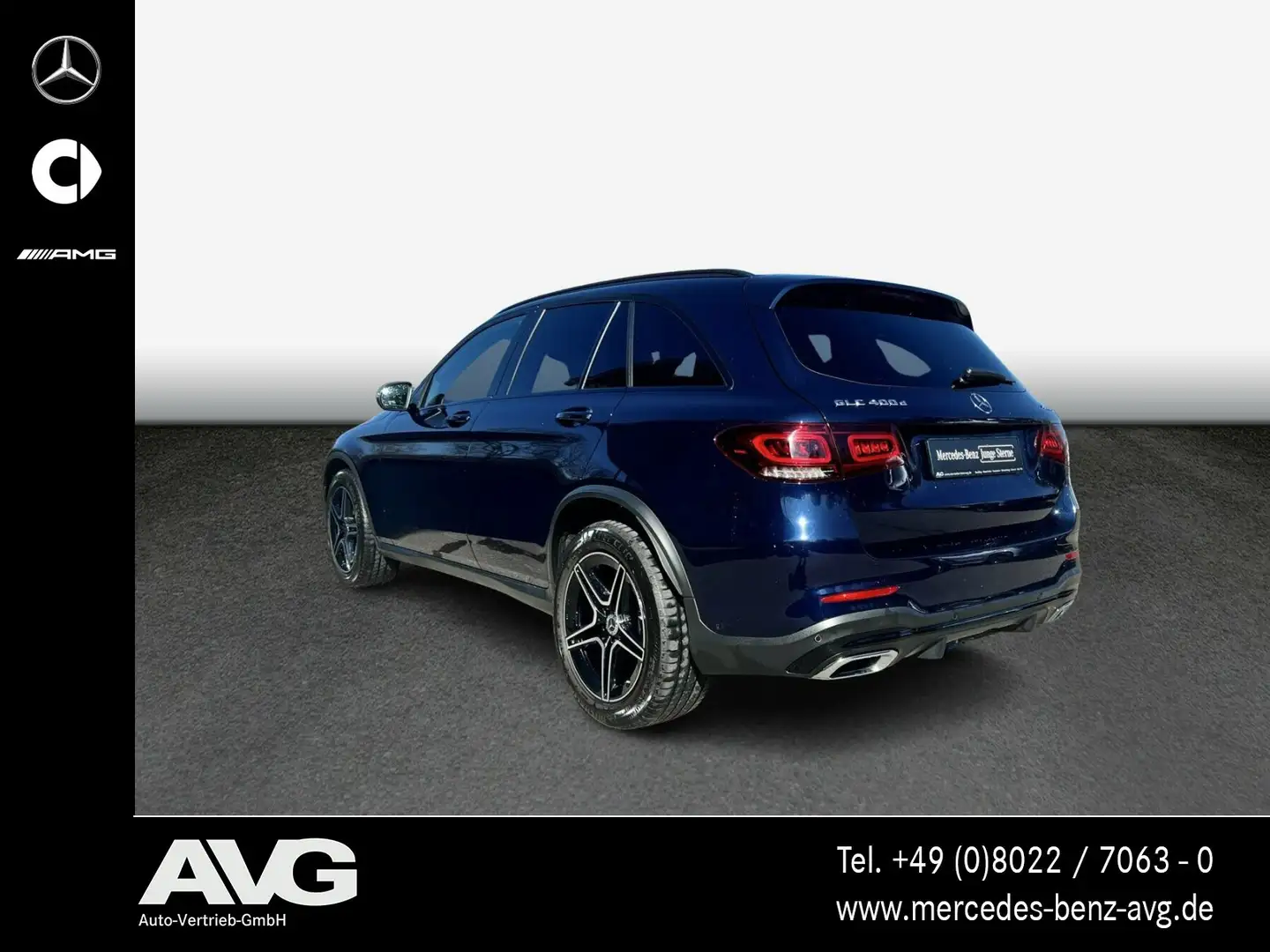 Mercedes-Benz GLC 400 GLC 400 d 4M HUD|RFK|TOTW|MBEAM|AMG|NIGHT|AHK Albastru - 2