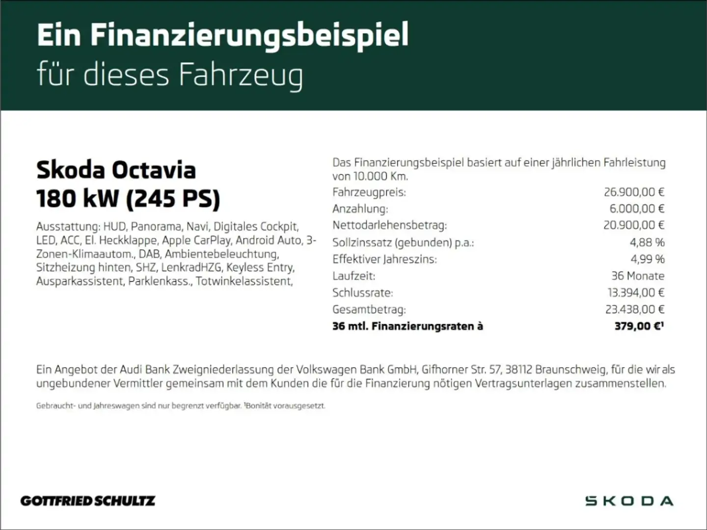 Skoda Octavia Combi RS First Edition PANO CARPLAY RFK Gris - 2