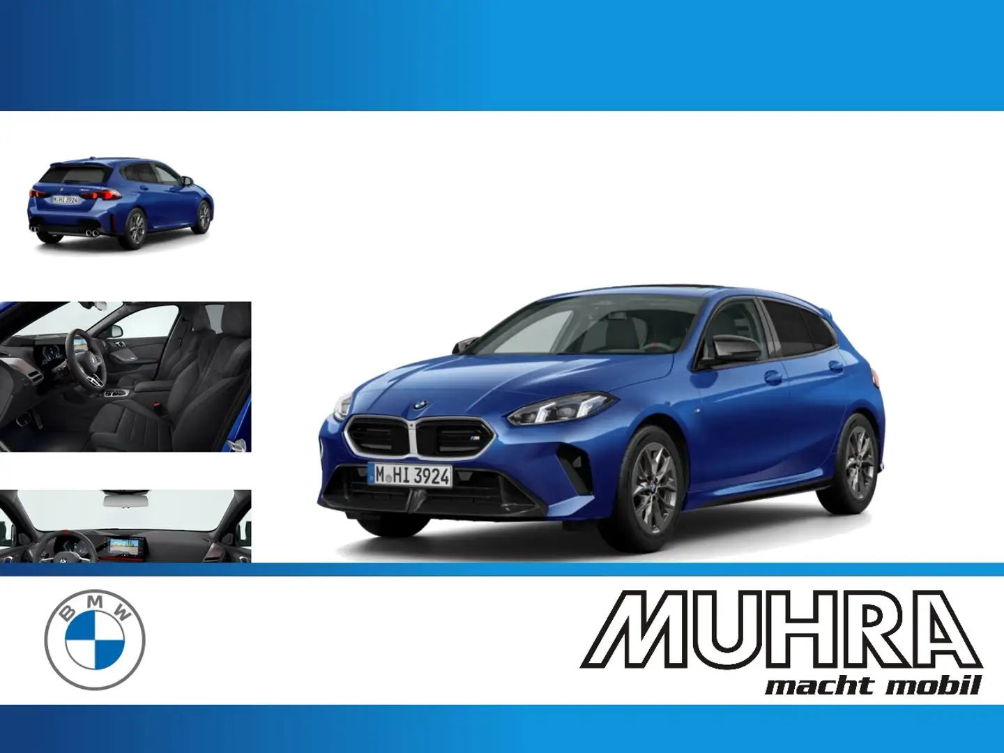 BMW 1er M Coupé M135 xDrive Pano DA Prof. HUD Memory PA+ LC Prof Blau - 1
