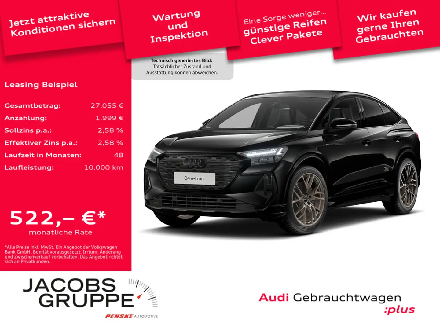 Audi Q4 e-tron Schwarz - 1