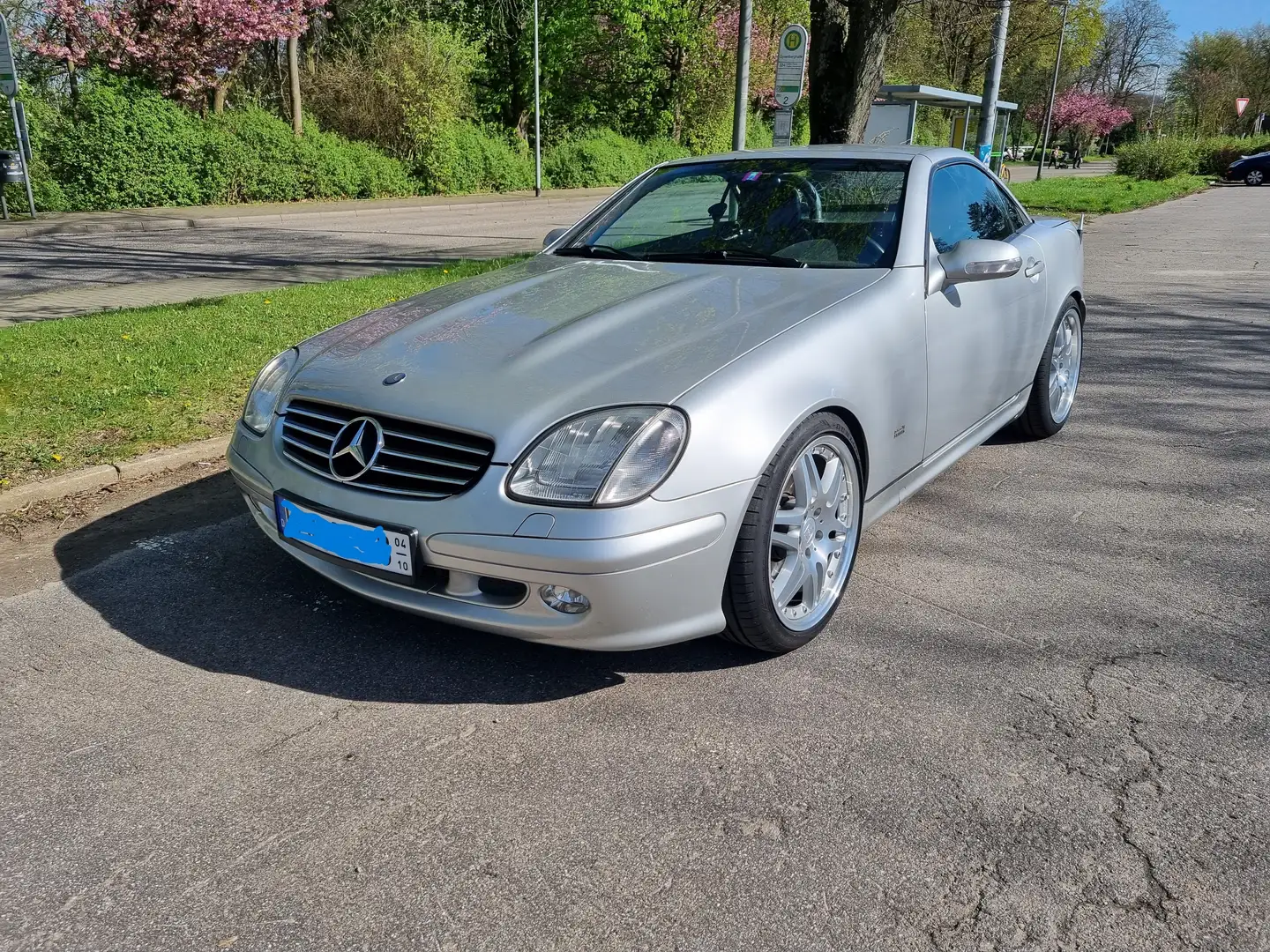 Mercedes-Benz SLK 320 Brabus-Umbau Autom. deutsches Auto Sammlerstück Stříbrná - 1