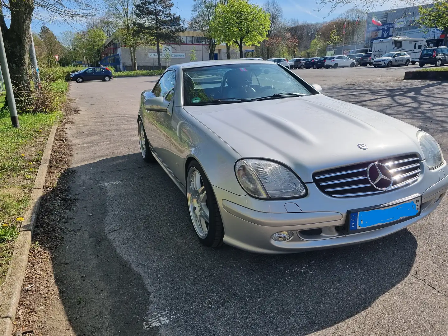 Mercedes-Benz SLK 320 Brabus-Umbau Autom. deutsches Auto Sammlerstück Stříbrná - 2