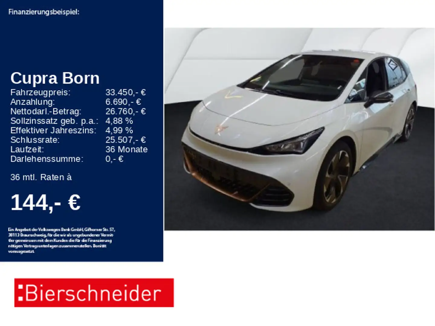 CUPRA Born WÄPU 77kWh PILOT M 19 Weiß - 1