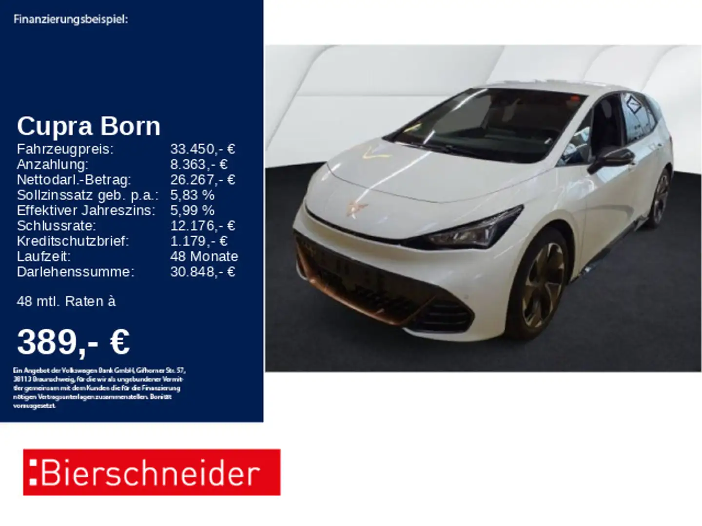 CUPRA Born WÄPU 77kWh PILOT M 19 Weiß - 1
