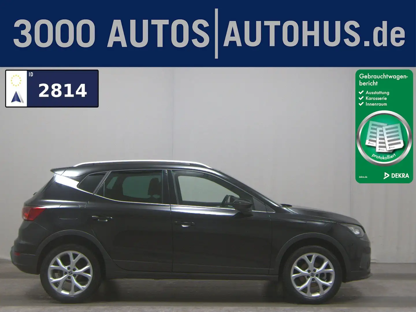 SEAT Arona 1.0 TSI FR-Line Navi LED virtual PDC Shz Schwarz - 1