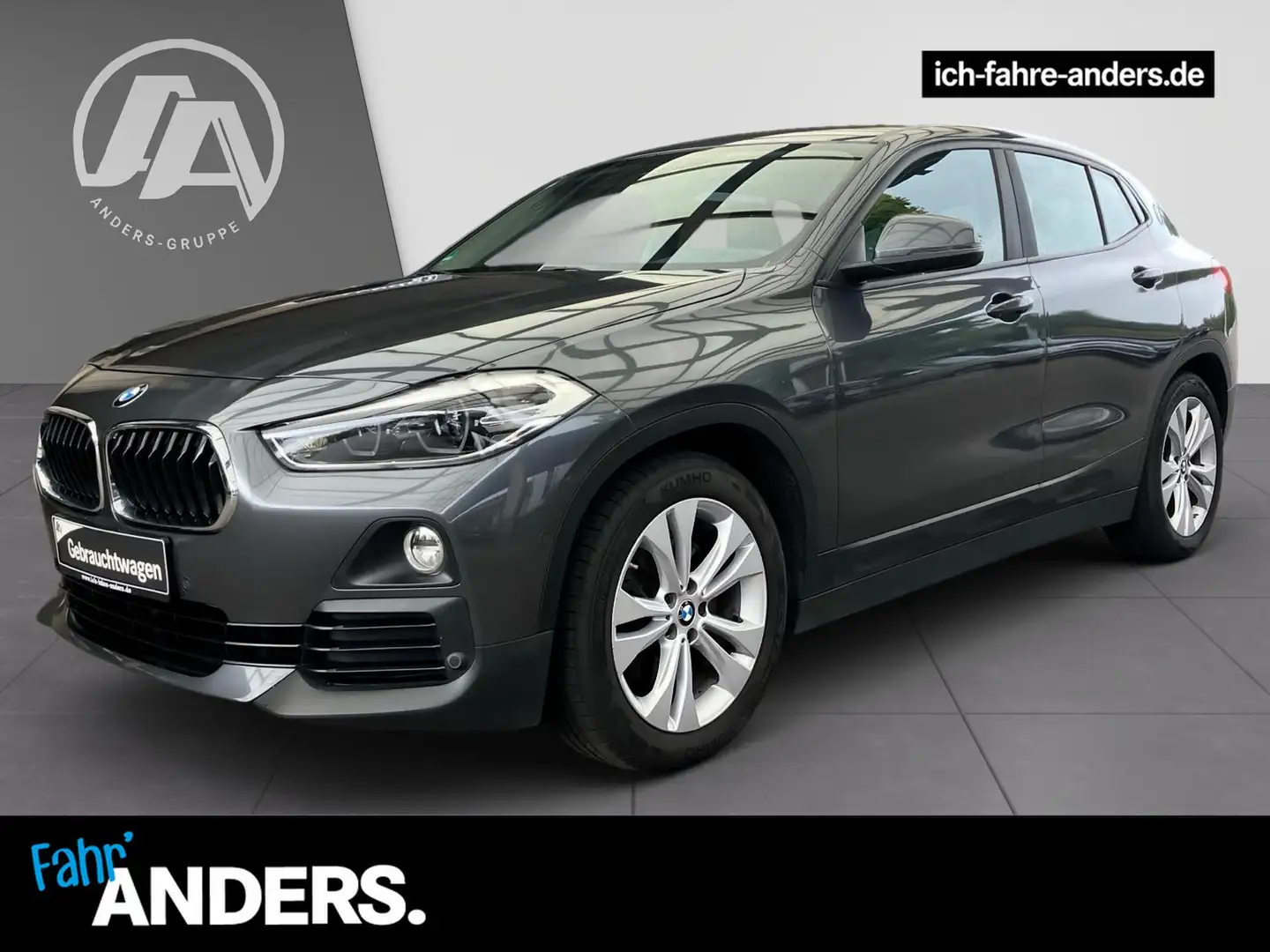 BMW X2 xDrive20d Advantage Navi+SHZ+LED+Kam+Pano+PDC Gris - 1
