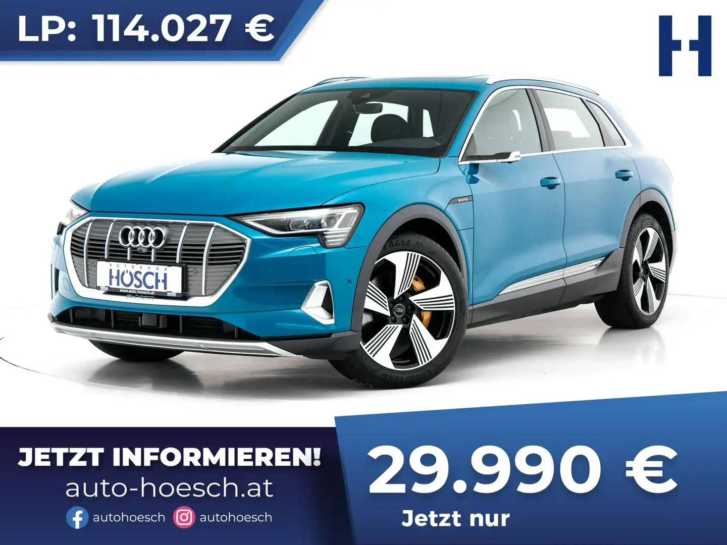 Audi e-tron 55 quattro TRAUMAUSSTATTUNG netto: 24.990.- Blau - 1