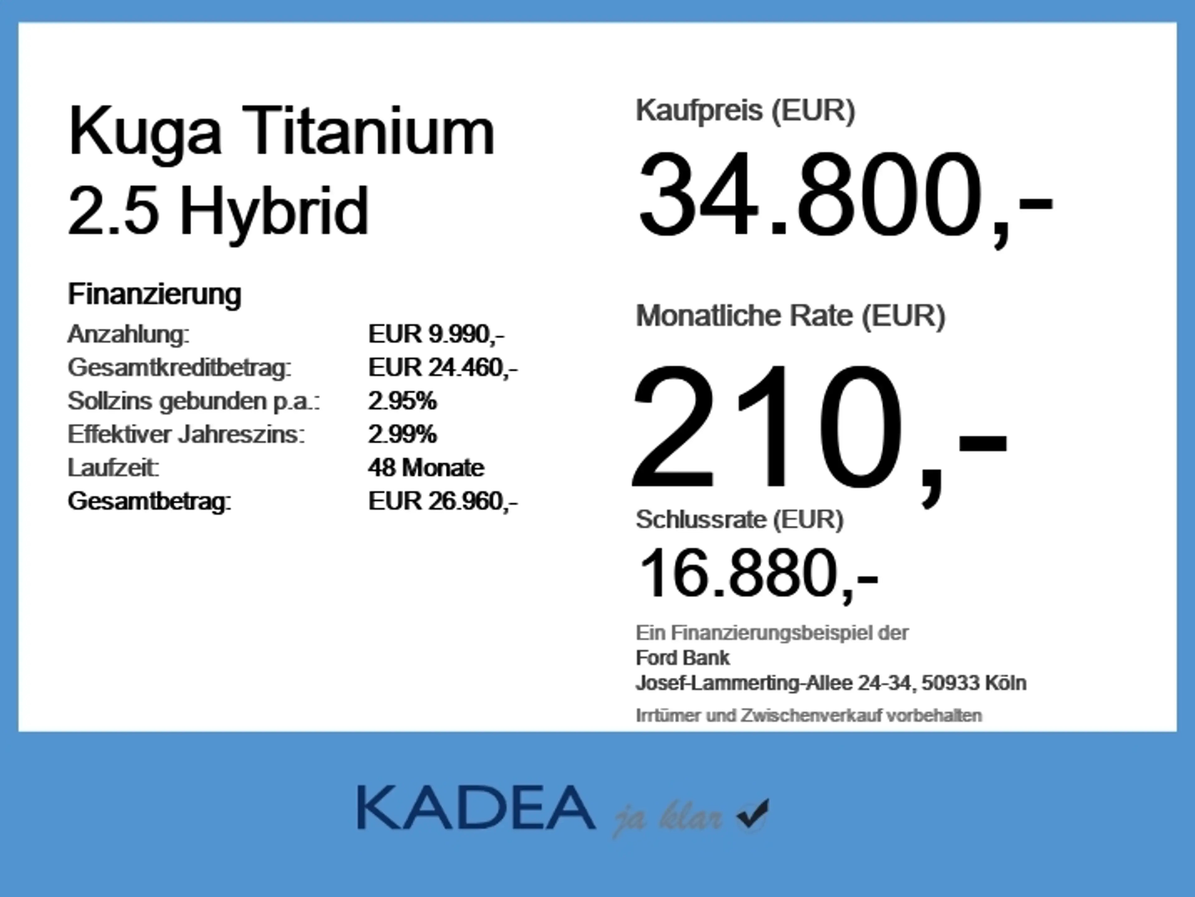 Ford Kuga Titanium 2.5 Hybrid IACC*360°*4xSHZ*LED*LM18 — photo 6