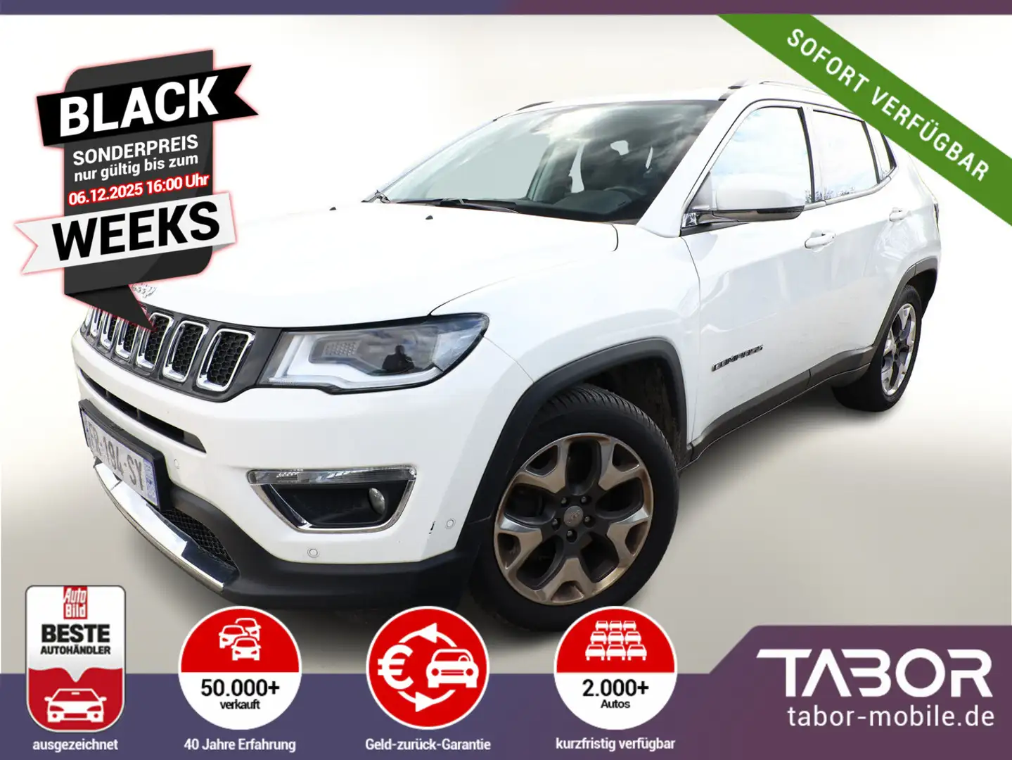 Jeep Compass 1.6 MultiJet 120 Limited Nav PDC LM18Z Weiß - 1