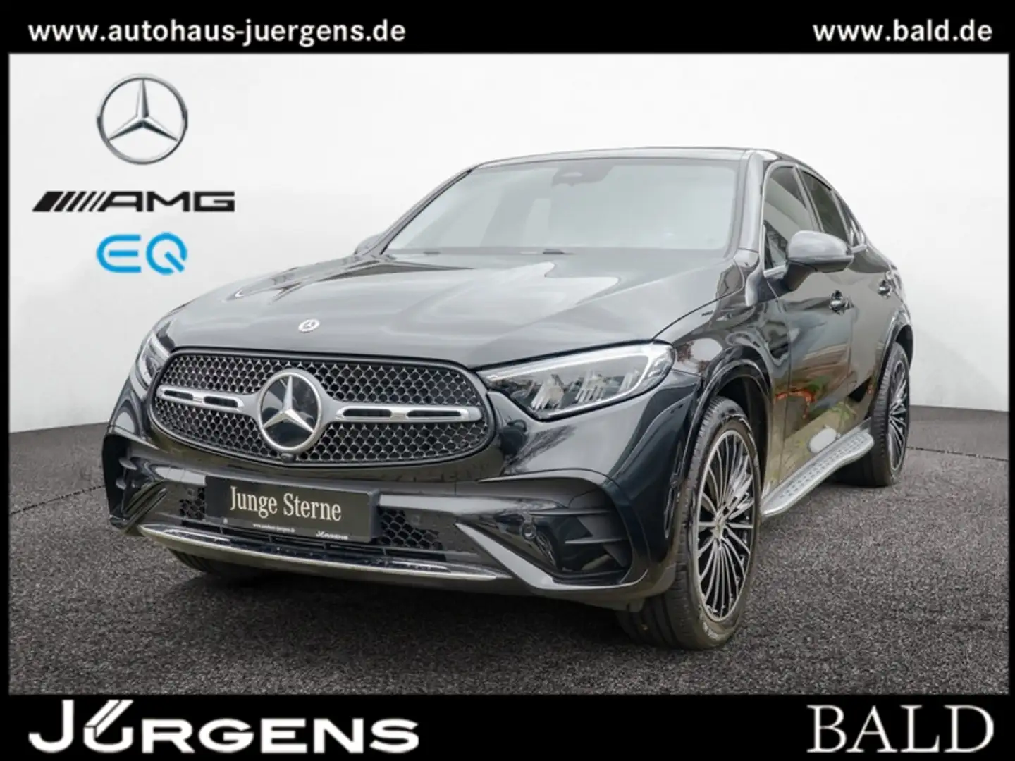 Mercedes-Benz GLC 220 d 4M Coupé AMG-Sport/Pano/AHK/Memo/20' Negro - 1
