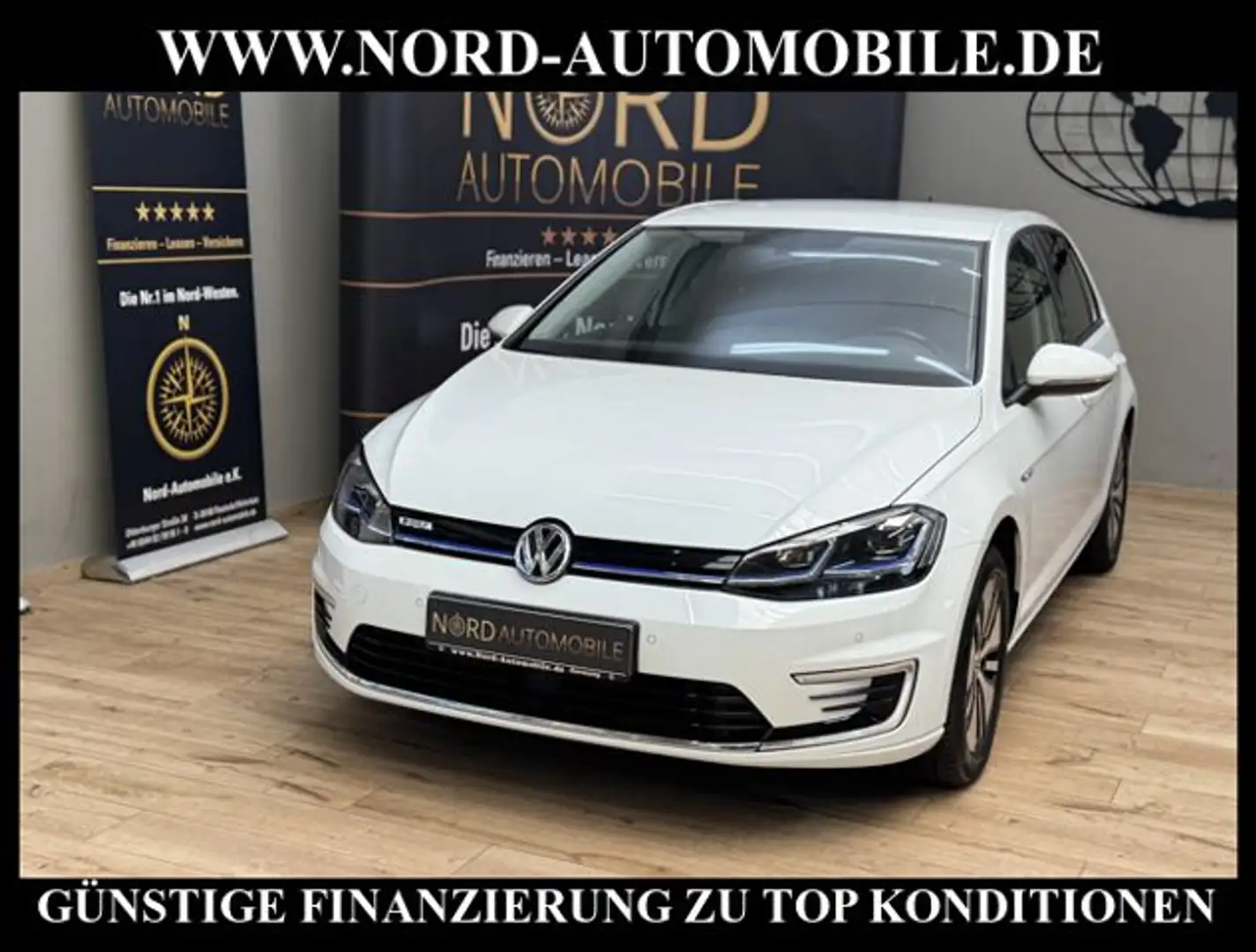 Volkswagen e-Golf Automatik CCS*NAVI*LED*Mirror Link*Kamer Білий - 1